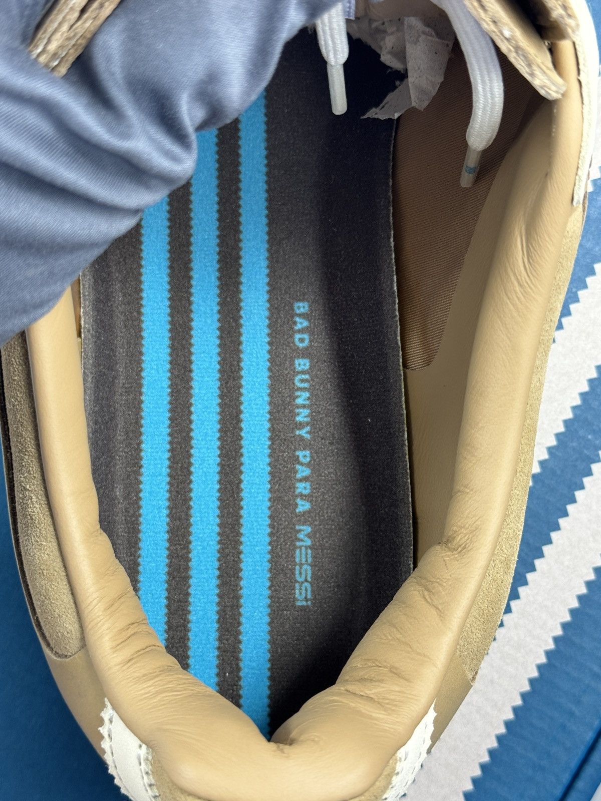 Adidas ADIDAS X MESSI X BAD BUNNY GAZELLIE SNEAKERS Size US 10.5 / EU 43-44 - 12 Thumbnail