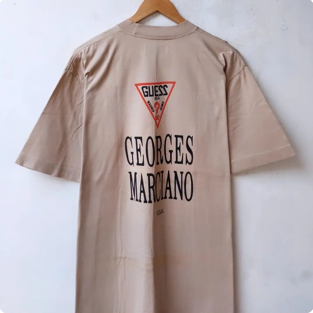 Guess × Vintage Vintage 90's Guess Georges Marciano Tshirt Size US L / EU 52-54 / 3 - 4 Thumbnail