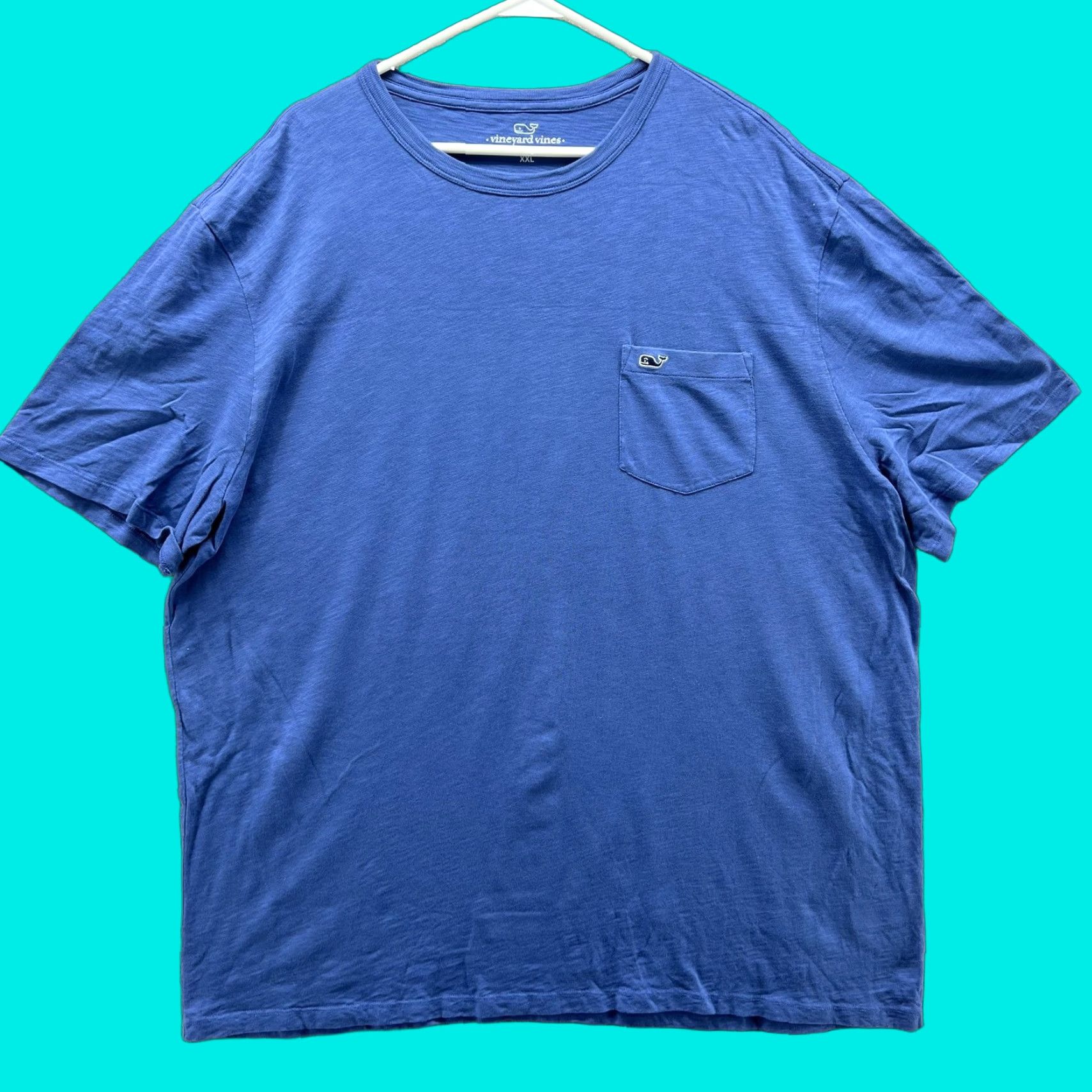 Vineyard Vines VINEYARD VINES Shirt Mens 2XL Blue Pocket Whale Logo Tee Tagless Casual Cotton Short Sleeve Crew Neck — Girls/Mens Creative Size US XXL / EU 58 / 5 - 1 Thumbnail