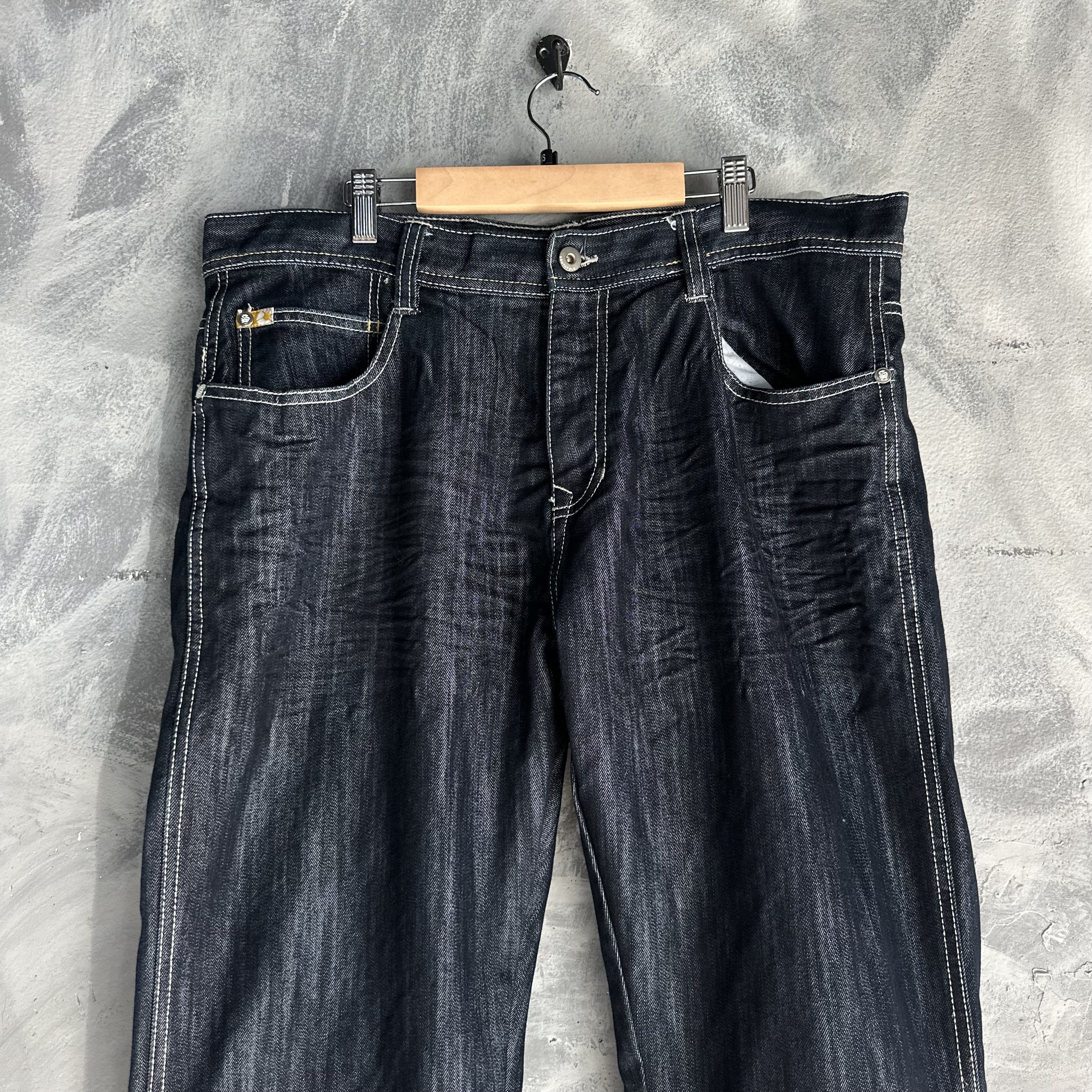 Southpole Vintage Y2k Southpole Wide Leg Jeans Mens 36x32 Gold Tab Size US 36 / EU 52 - 3 Thumbnail