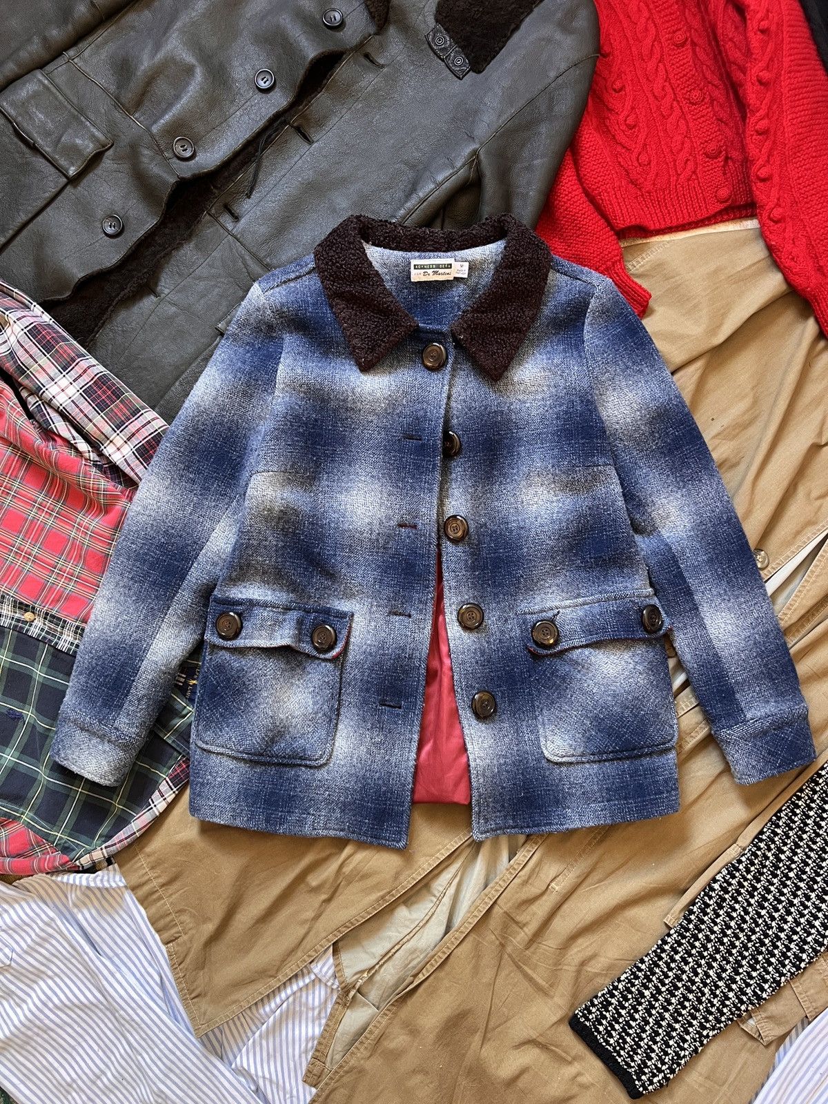 Dr. Martens Agyness Deyn For Dr.Martens Wool Jacket M Size M / US 6-8 / IT 42-44 - 3 Thumbnail