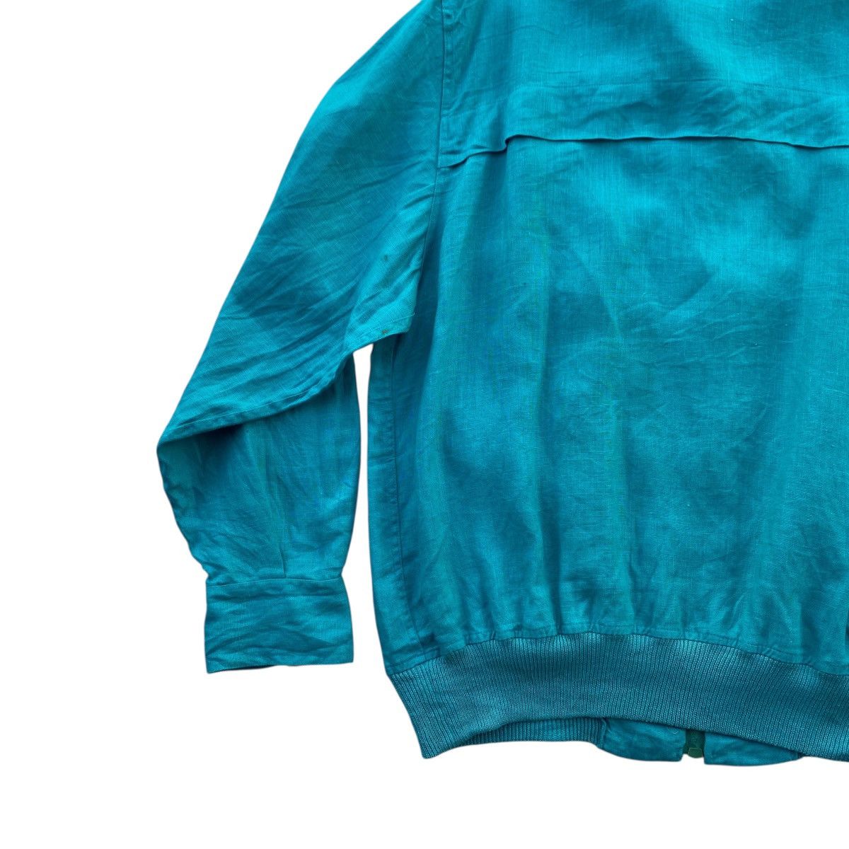 Lanvin ‼️LAST DROP‼️Lanvin Paris Linen Zip Jacket Teal Green Vintage Size US M / EU 48-50 / 2 - 12 Thumbnail