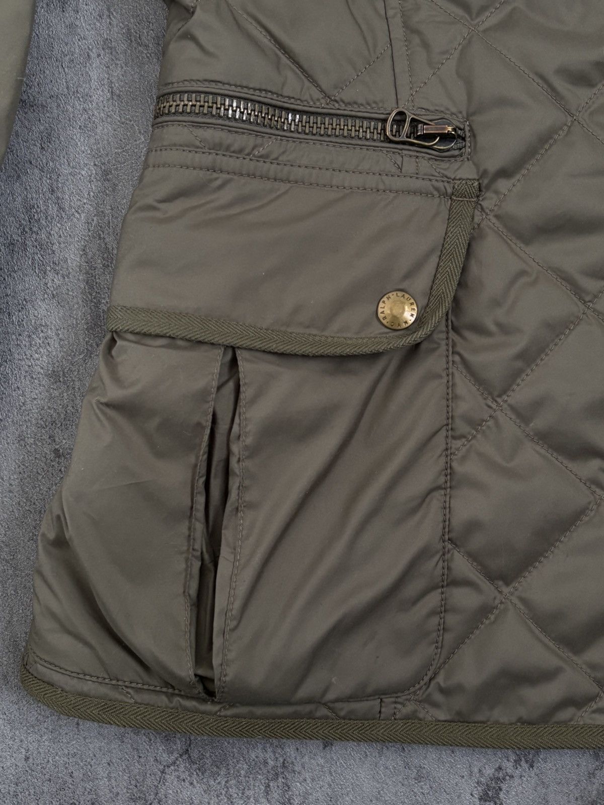 Ralph Lauren Ralph Lauren Olive Green Down & Feather Quilted Zip Jacket Size M / US 6-8 / IT 42-44 - 10 Thumbnail