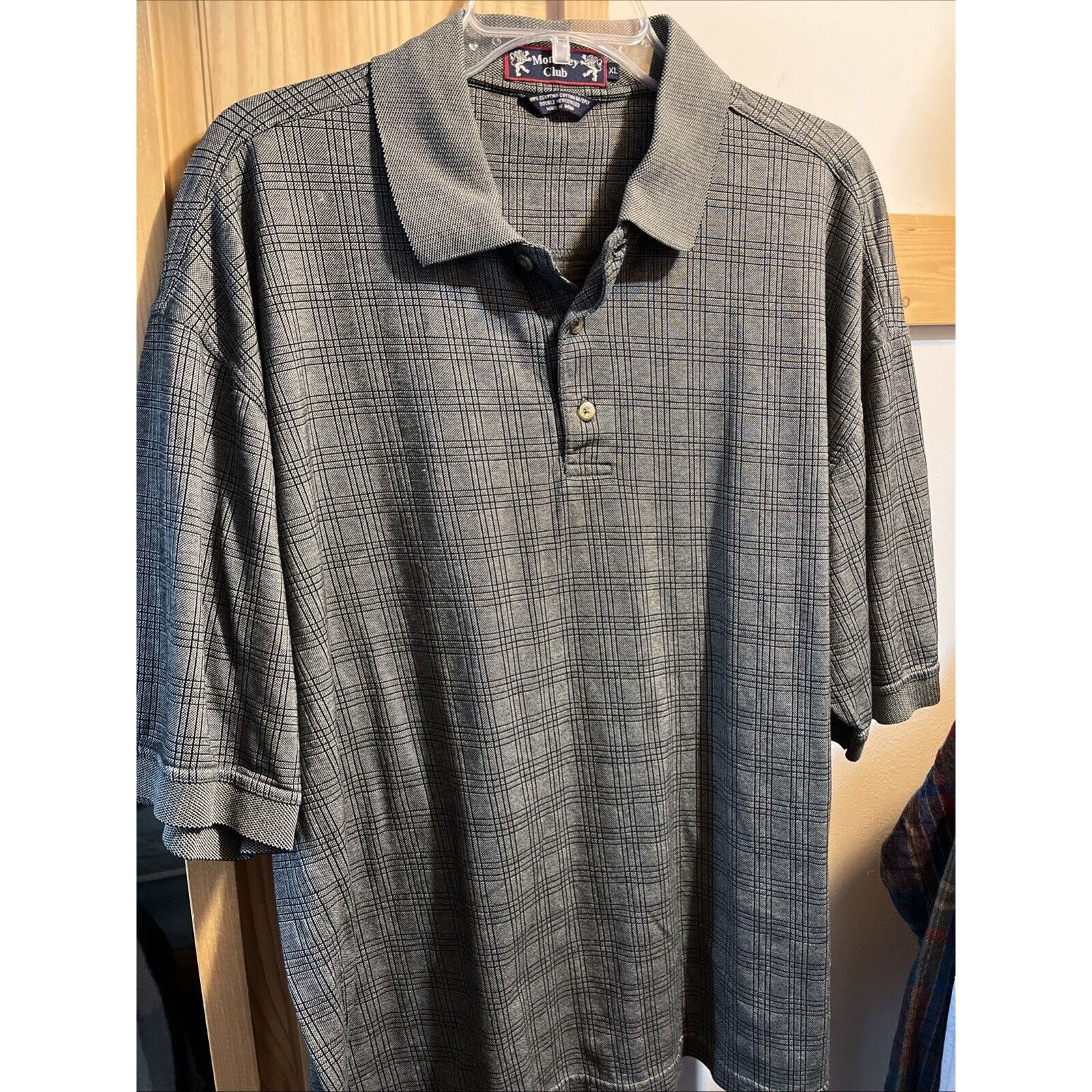 Other Monterey Club VTG Mens XL Gray SS Egyptian Cotton Polo Shirt Size US XL / EU 56 / 4 - 2 Thumbnail