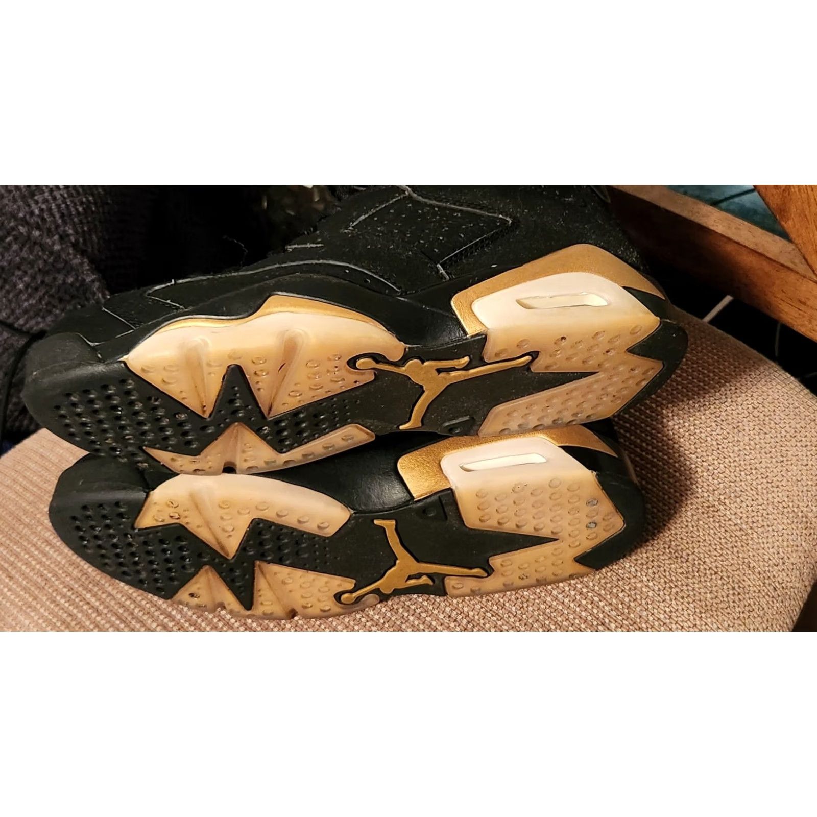 Air Jordan Retro 6 DMP Black/Gold Sneakers 2020 Size 8.5 Men 