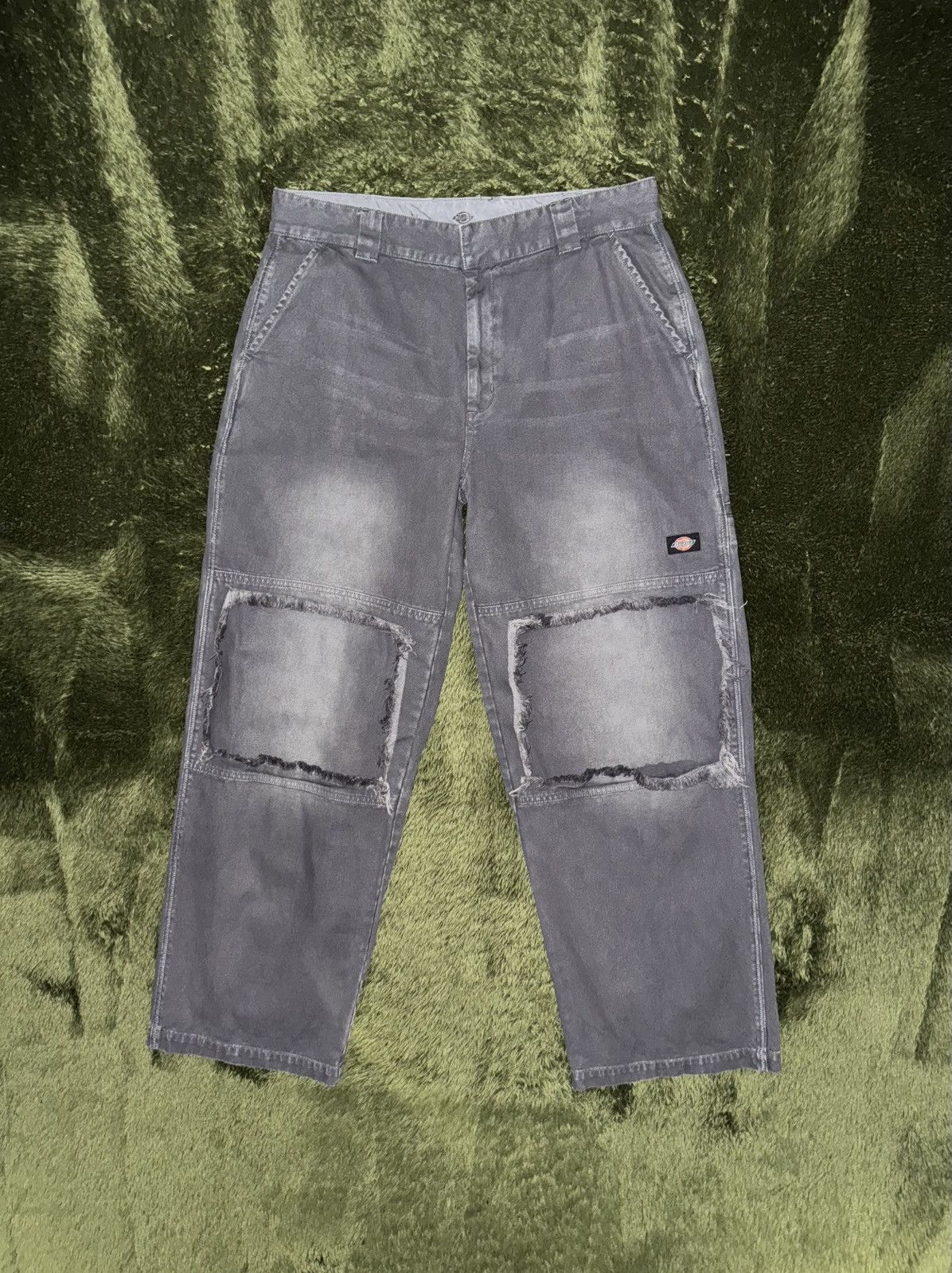 Dickies [36] Dickies Snake Logo Washed Cotton Double Knee Pants Size US 36 / EU 52 - 1 Thumbnail