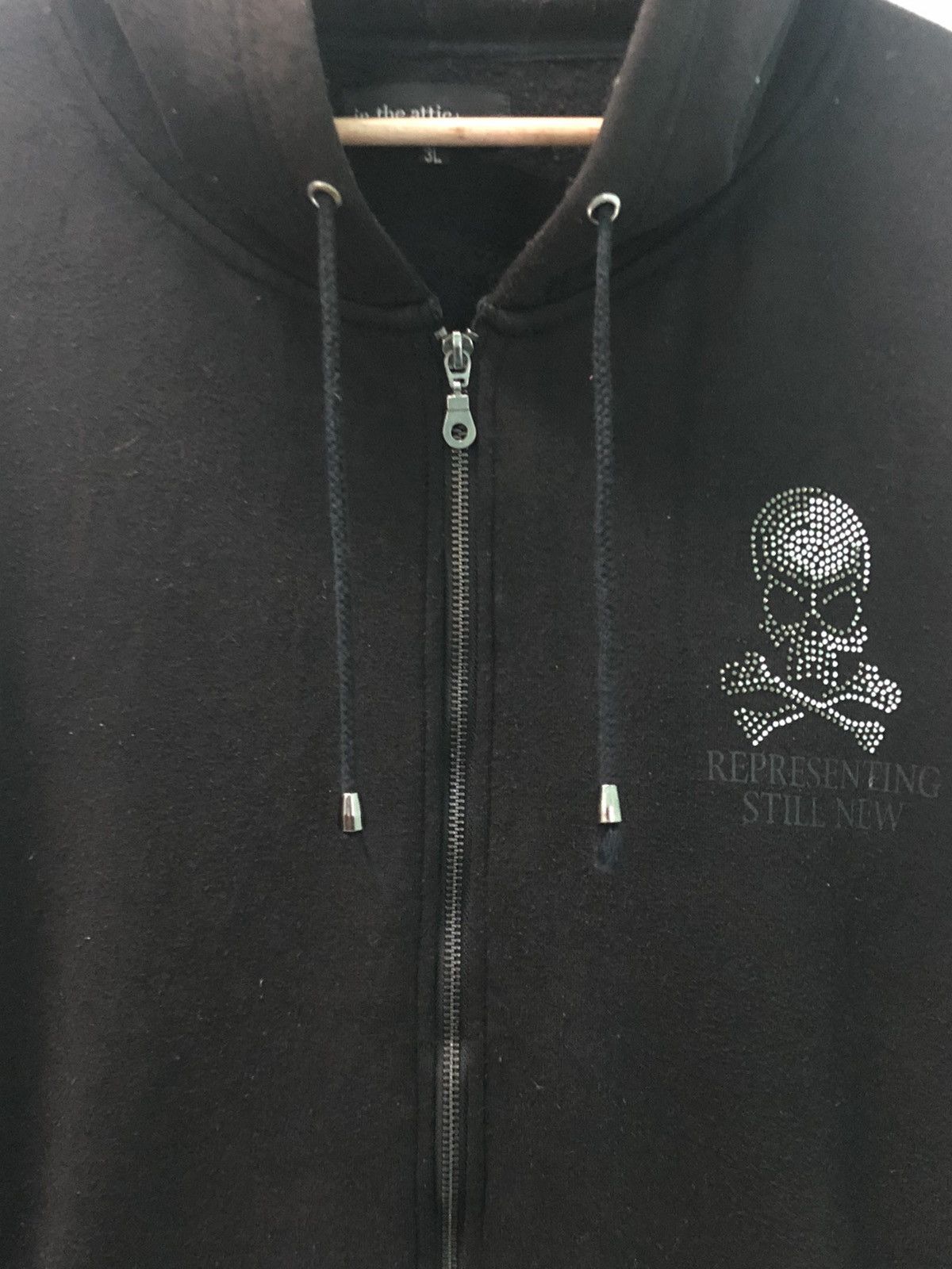 In The Attic × Vintage Vintage In The Attic Skull Hoodie Zip Up Size US L / EU 52-54 / 3 - 10 Thumbnail