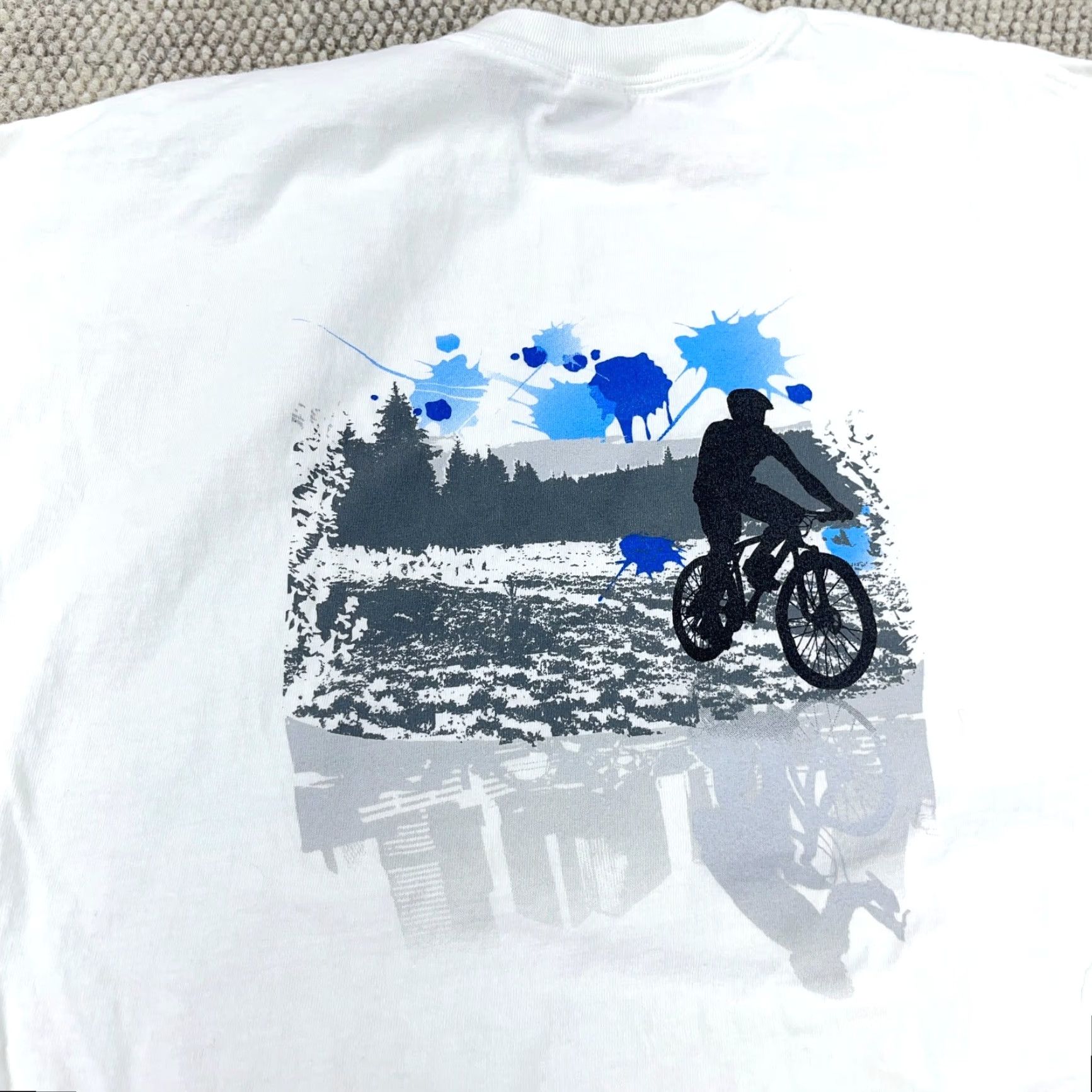 Hanes Vintage Hanes T-Shirt Men 3XL White Long Sleeve Bicycle BMX Hit Performance USA Logo 80s Retro Classic Hipster Motorcycle Beach Biker Shirt Size US XXL / EU 58 / 5 - 4 Thumbnail