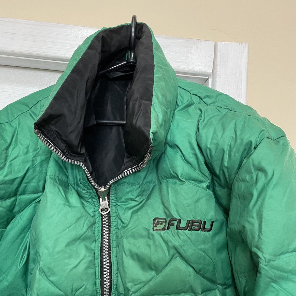 Fubu × Japanese Brand × Vintage 90s Vintage Fubu rap down jacket Y2K bomber eminem skate hip Size US M / EU 48-50 / 2 - 5 Thumbnail