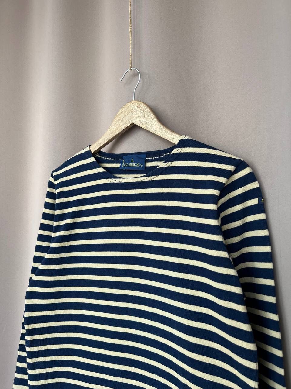 Le Minor Made In France Striped Long Sleeve Women Size 2 M/L