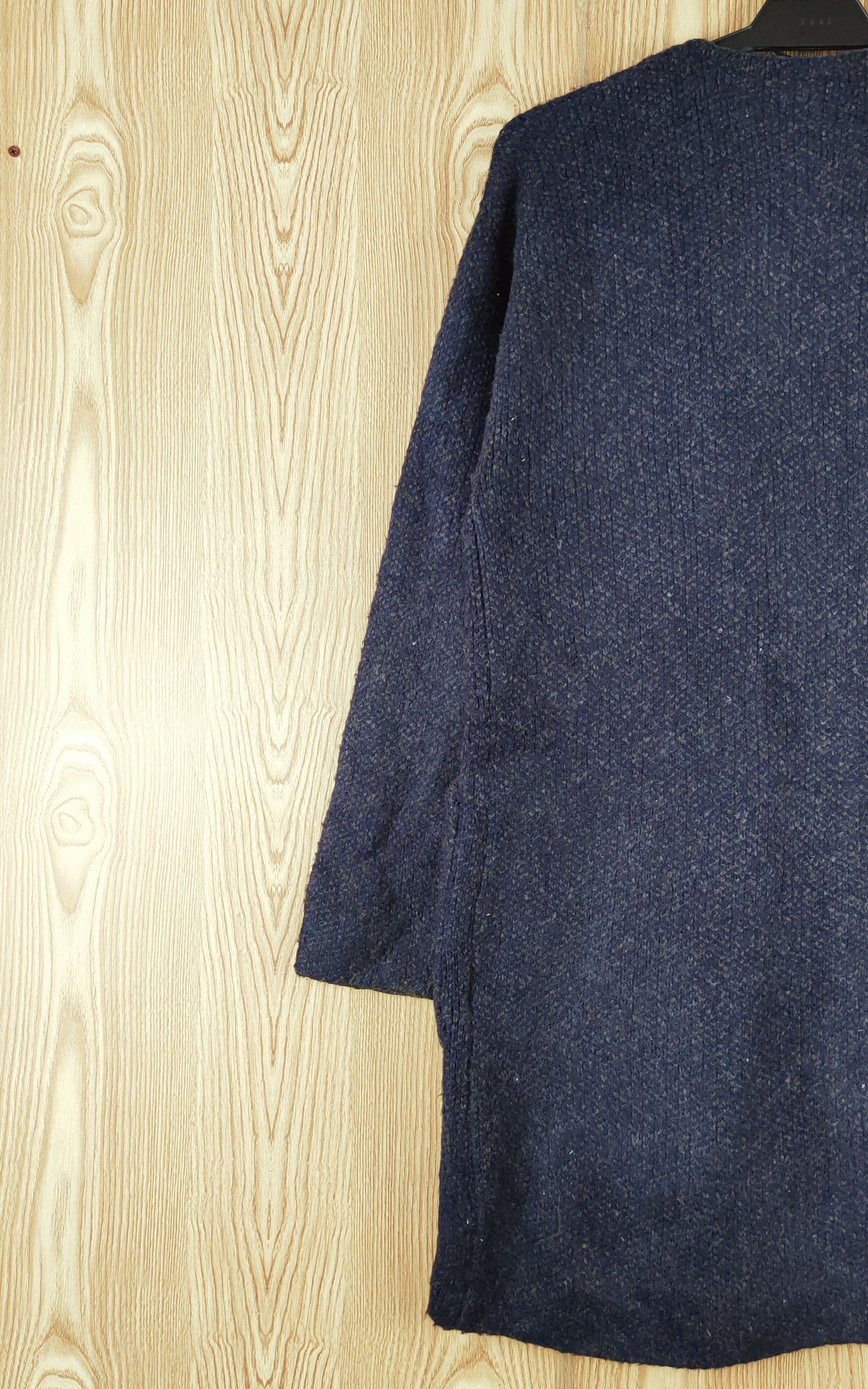 Japanese Brand Uniqlo Blue Black vintage Knitwear Cardigan #W058 Size S / US 4 / IT 40 - 8 Thumbnail