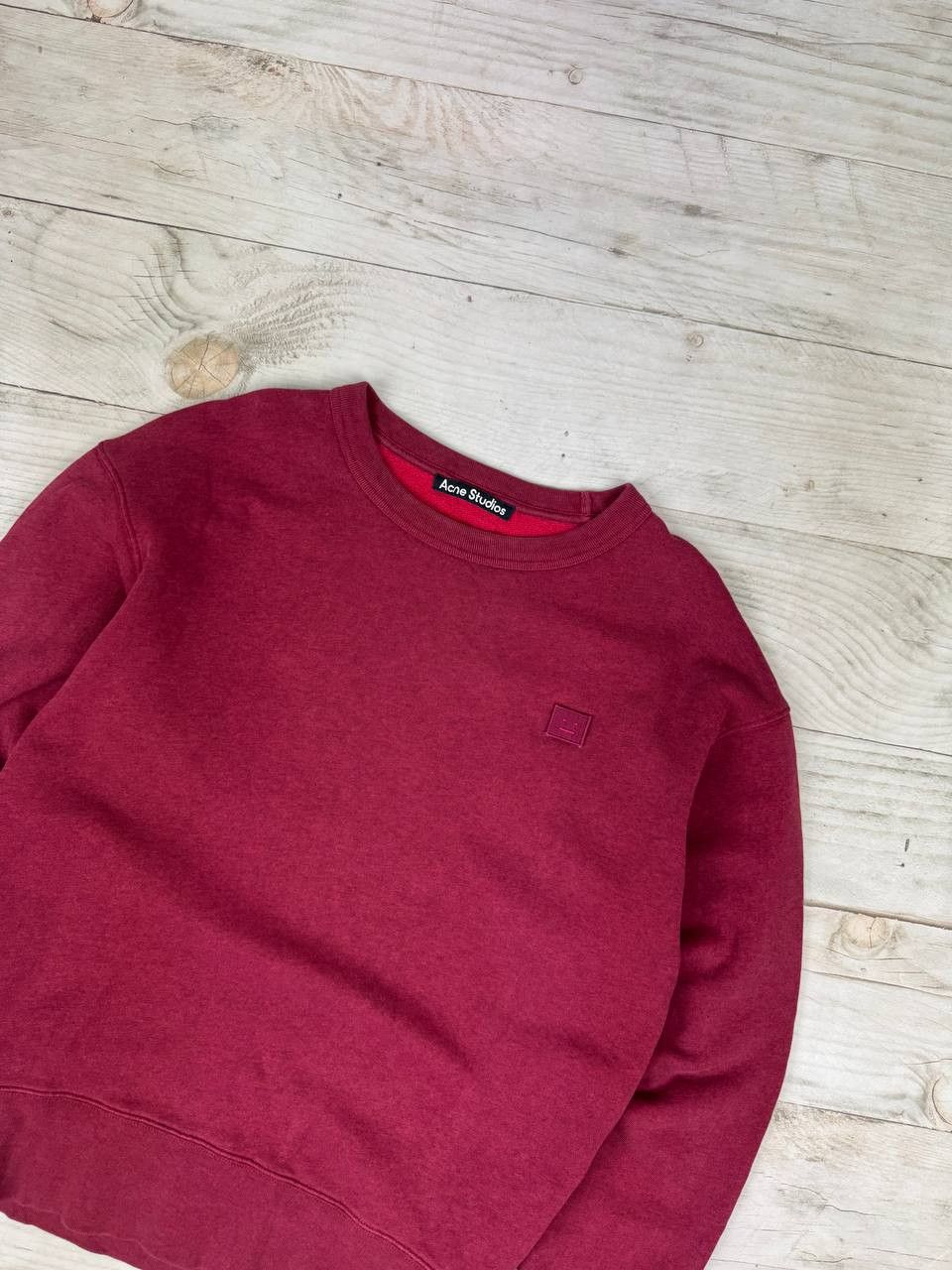 Acne Studios Acne Studios Crew Neck Sweatshirt Oversized Burgundy Size US XS / EU 42 / 0 - 2 Thumbnail
