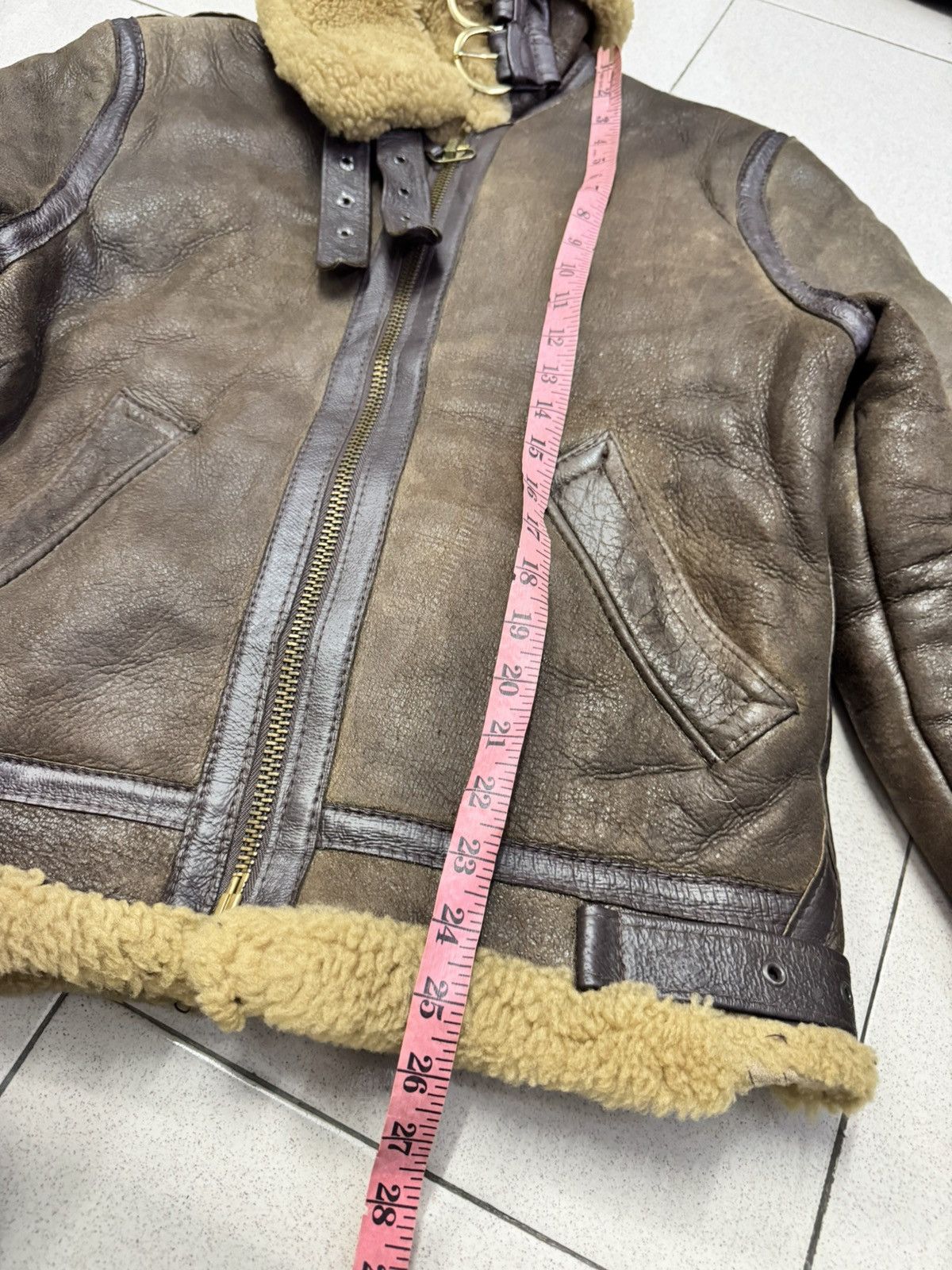 Schott VINTAGE 1980s SCHOTT B-3 SHEARLING JACKET Size US M / EU 48-50 / 2 - 11 Thumbnail