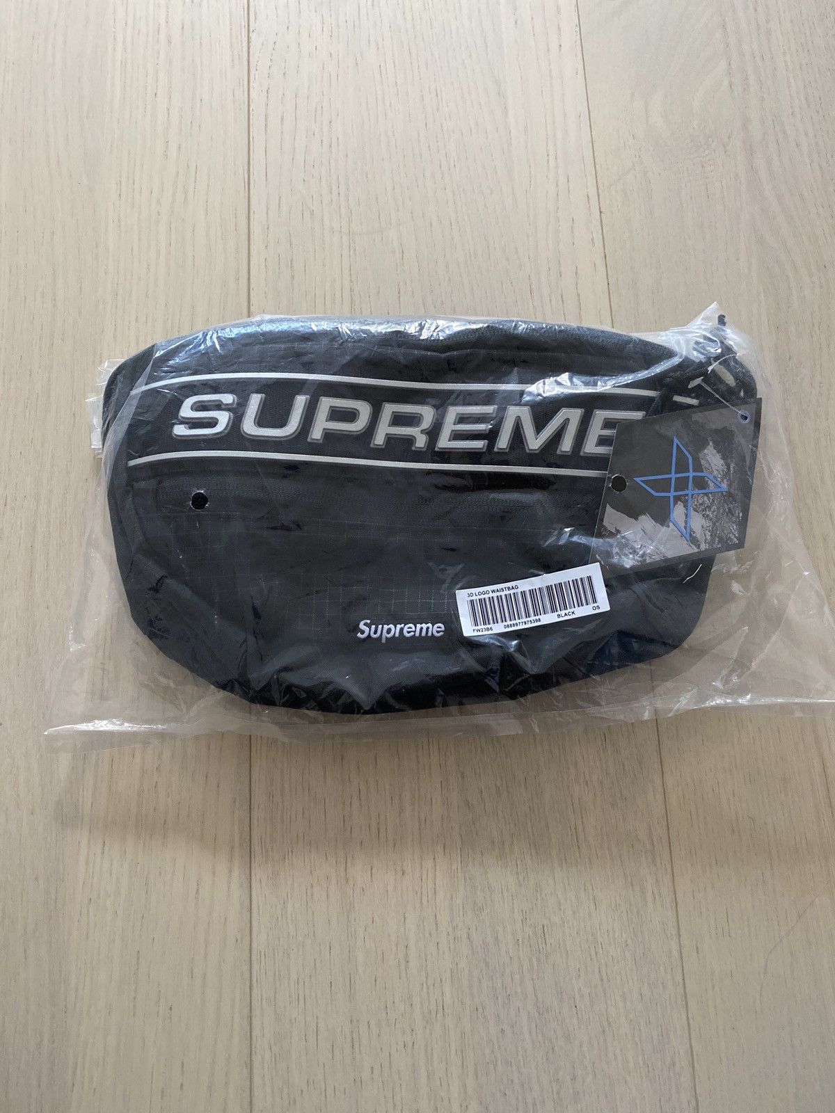 image of Supreme Waist Bag Black Fw23 - , Men's
