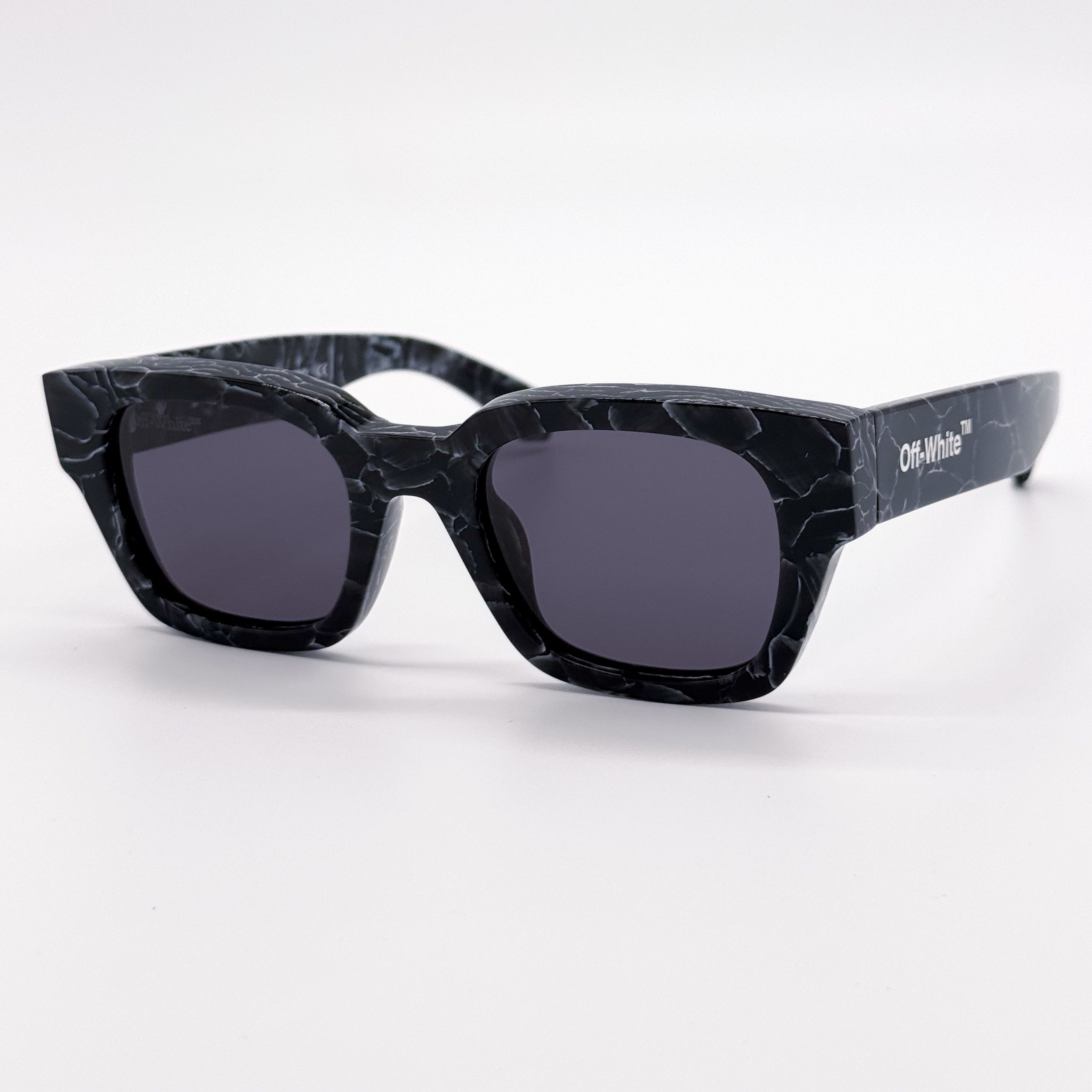 Off-White NEW OFF-WHITE ZURICH 107 BLACK MARBLE UNISEX SUNGLASSES Size ONE SIZE - 2 Thumbnail