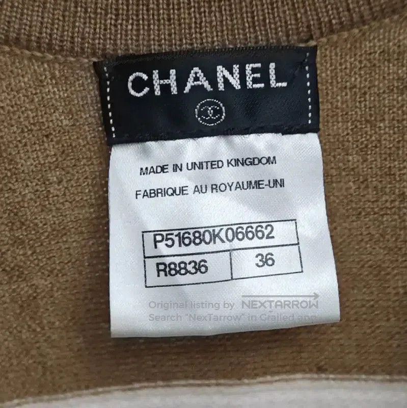 Chanel Chanel Spring Autumn Camel Striped Knit Top . Size S / US 4 / IT 40 - 4 Thumbnail