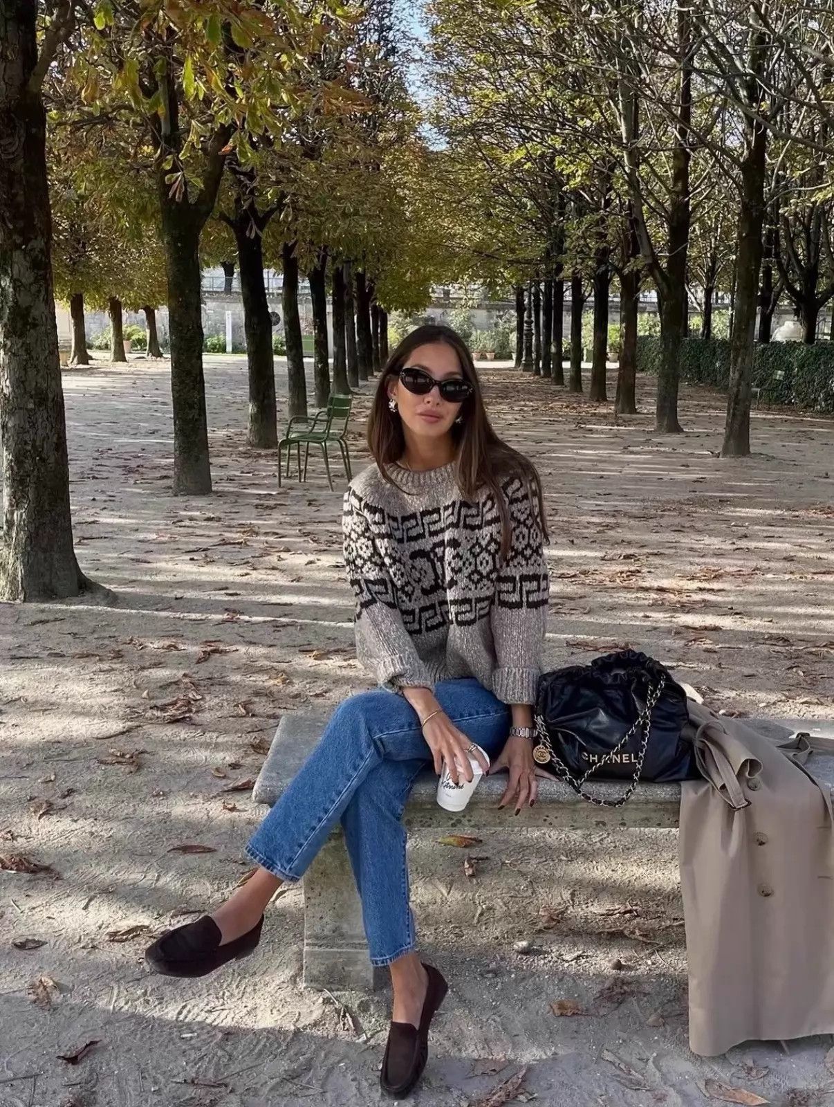 Celine Celine 23ss Fair Isle wool beige short overhead sweater S Size S / US 4 / IT 40 - 9 Thumbnail