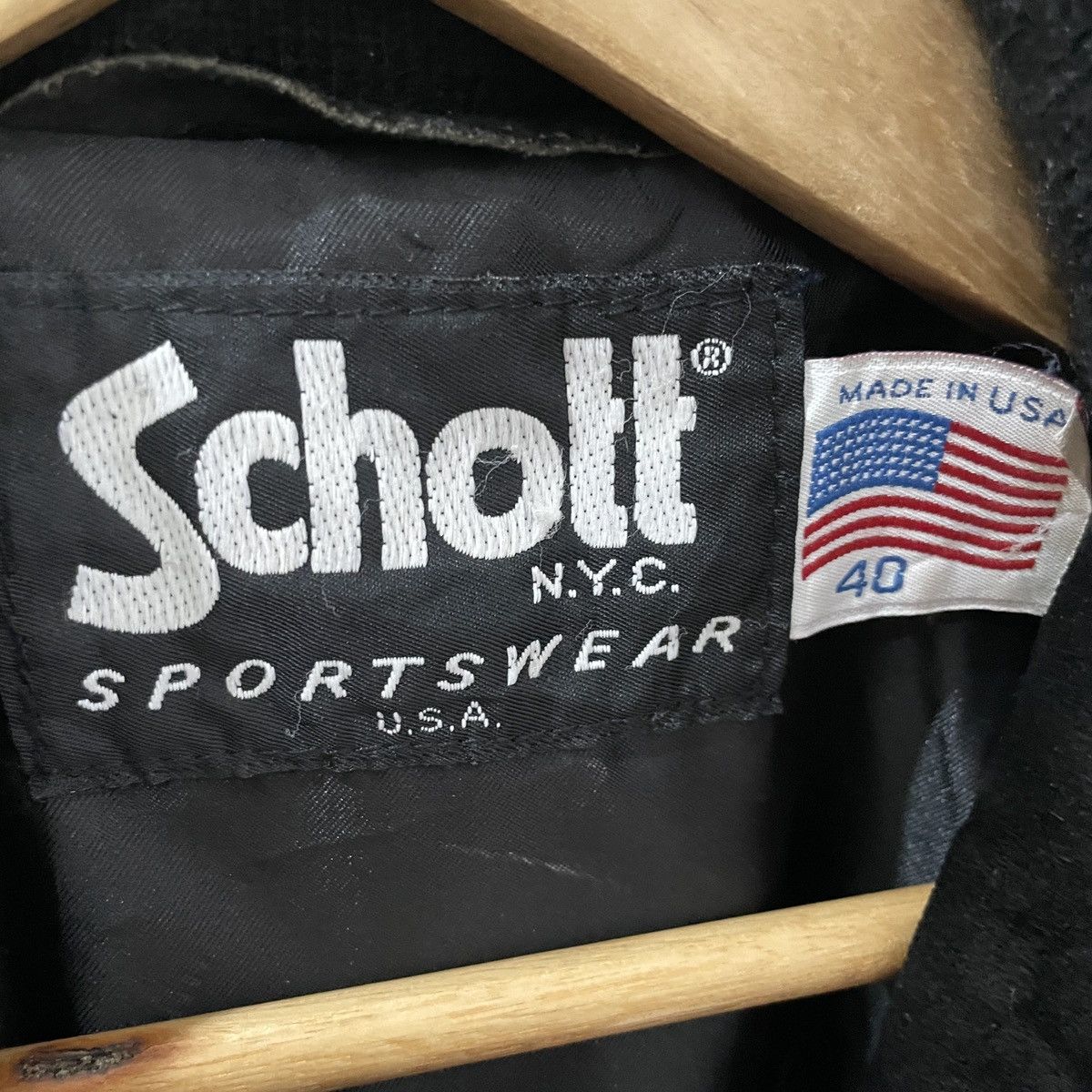 Schott Vintage 90s Schott Leather Jacket Size US L / EU 52-54 / 3 - 6 Thumbnail