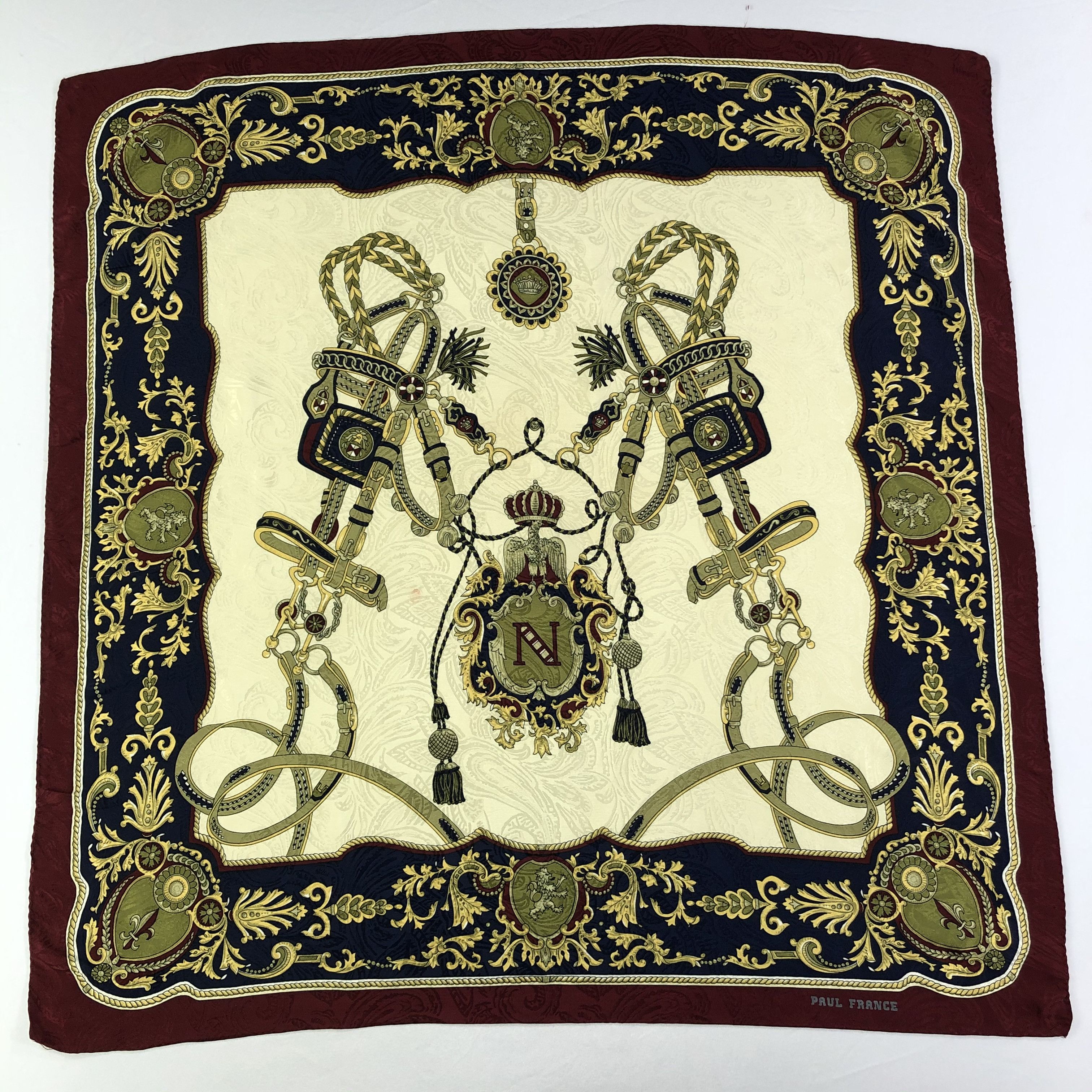 Vintage Vintage Paul France Silk Scarf Size ONE SIZE - 2 Thumbnail