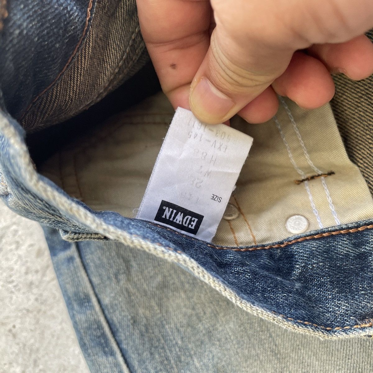 Edwin Vintage Edwin XV Rusty Jeans Distressed Baggy Denim Pants Size US 28 / EU 44 - 8 Thumbnail