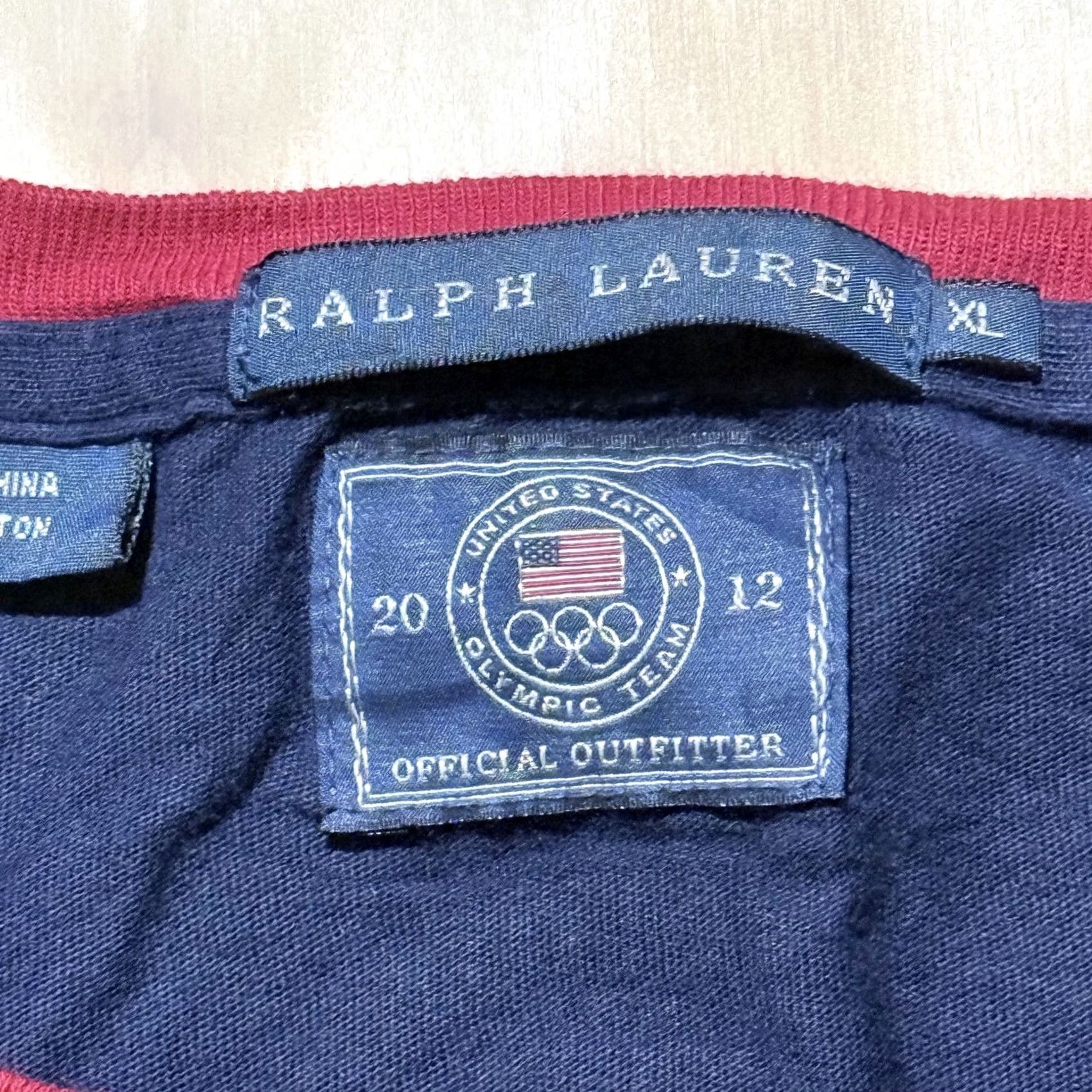 Ralph Lauren Ralph Lauren T-Shirt Men Blue Short Sleeve XL USA Olympic Team London 2012 Size US XL / EU 56 / 4 - 6 Thumbnail