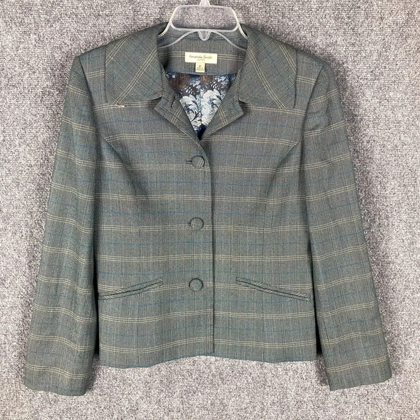 Other Amanda Smith Blazer Suit Women's Size 6 Gray Adults Size M / US 6-8 / IT 42-44 - 1 Thumbnail
