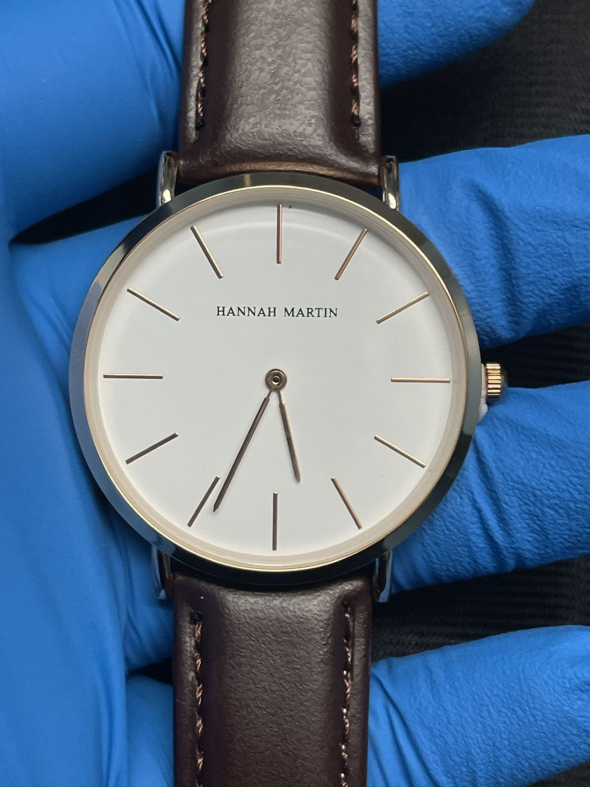 Designer Minimalist Fashion Luxury Watch StainlessSteel RoseGold 40mm Size ONE SIZE - 1 Thumbnail
