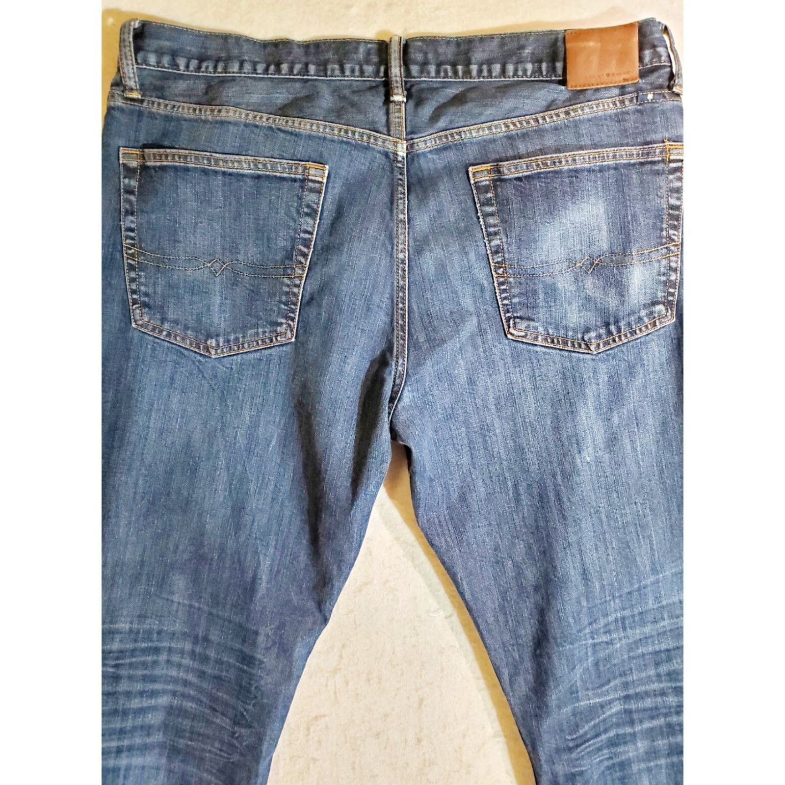 Lucky Brand LUCKY BRAND 221 Original Straight Denim Jeans Men 38X30 Blue Cotton Stretch 5-Pocket Regular Waist Belt Loops Mid Rise Vintage No? Size US 38 / EU 54 - 7 Thumbnail