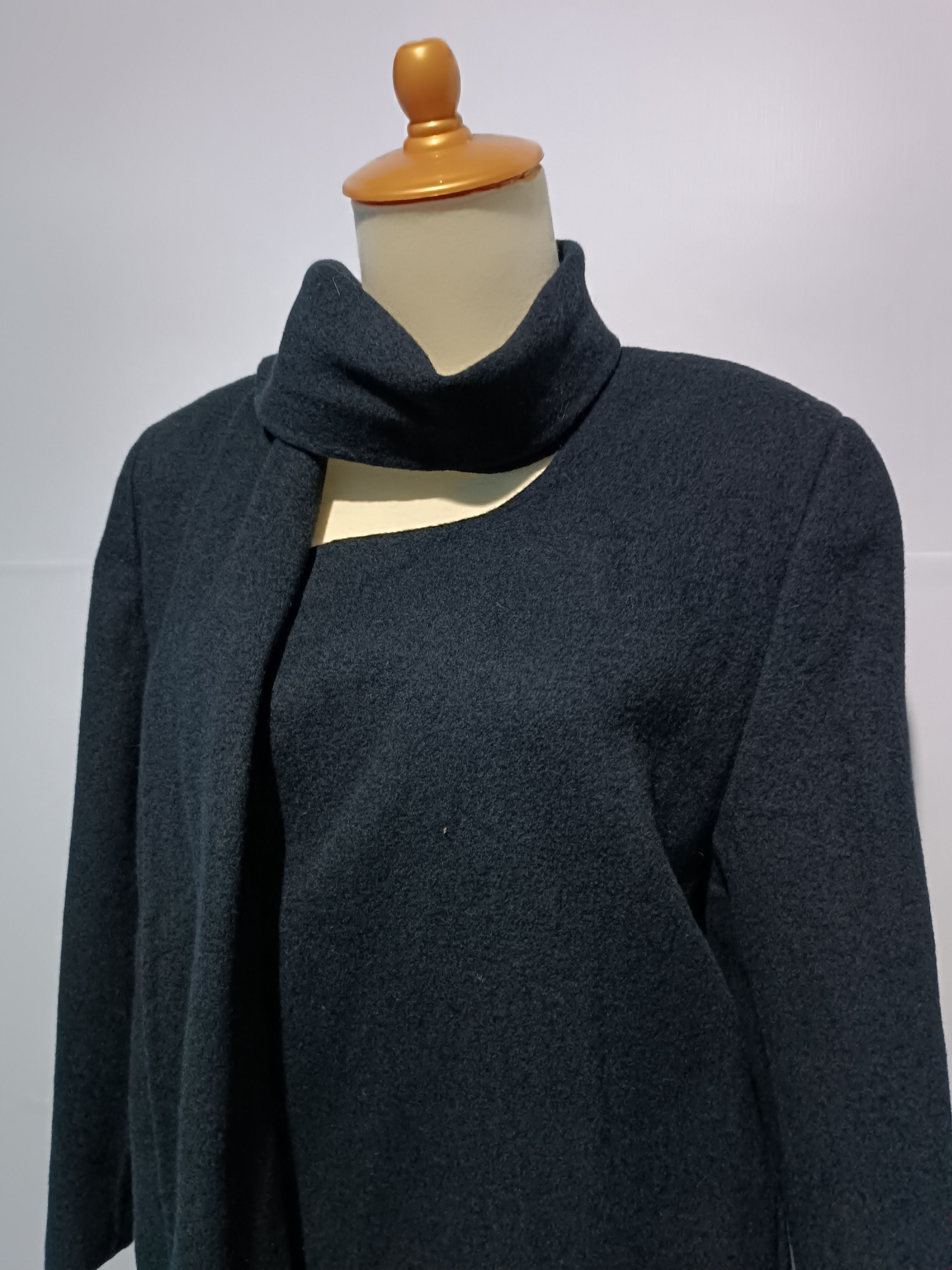 Japanese Brand Sien, Enne Wool shawl jacket Size ONE SIZE - 2 Thumbnail