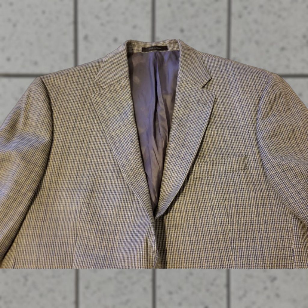Polo Ralph Lauren VINTAGE Polo Ralph Lauren Blazer Jacket 42L Long Grey Wool Silk Sports 3-in-1 Men's Dress Shirt Cantilevered Size US XL / EU 56 / 4 - 1 Thumbnail