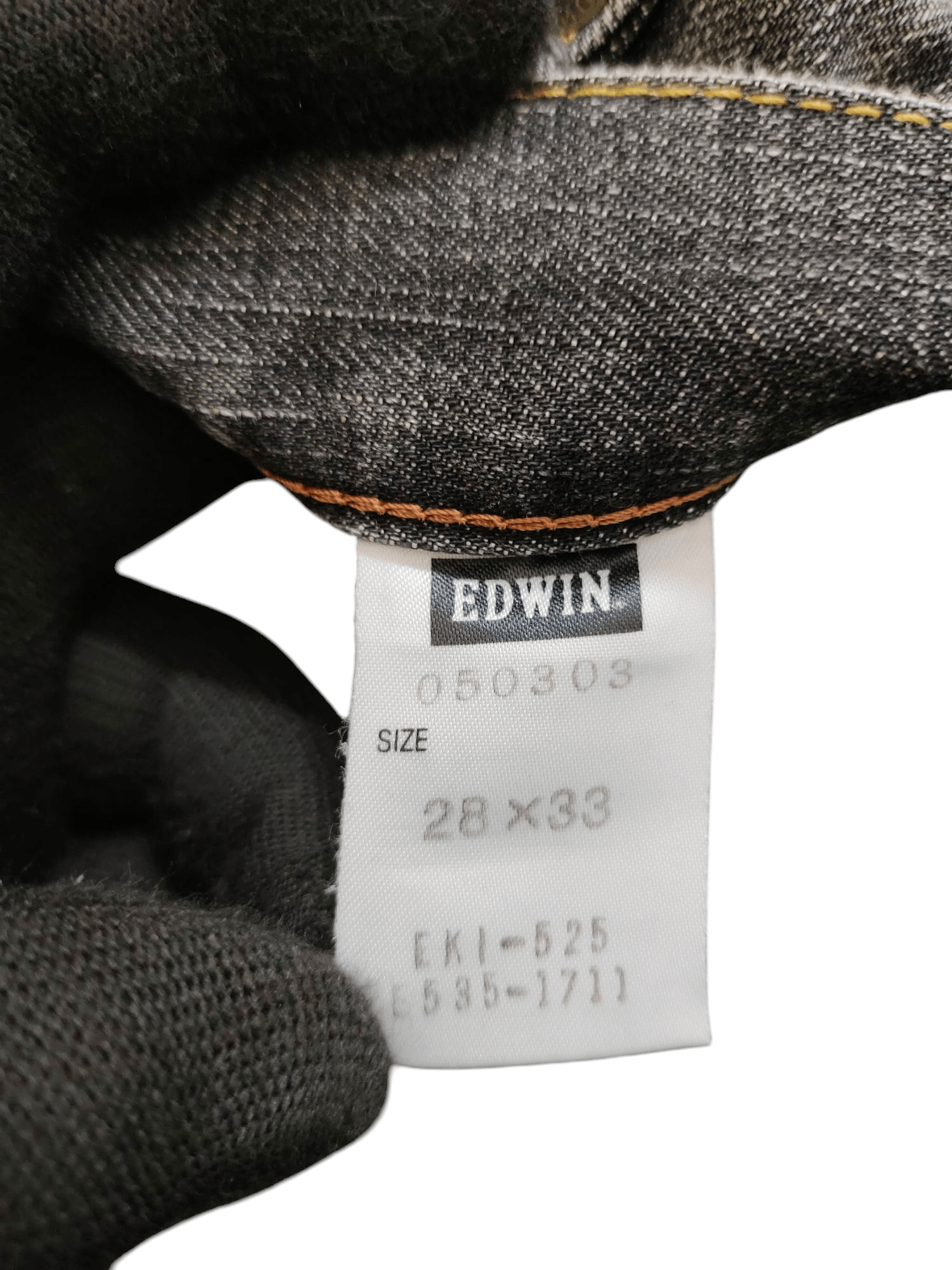 If Six Was Nine Vintage Y2k Edwin 503 Distress Faded Clawmark Denim Jeans Size US 28 / EU 44 - 13 Thumbnail