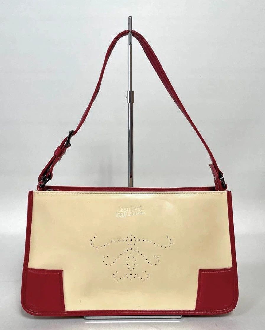 Jean Paul Gaultier Jean Paul Gaultier Red and white leather