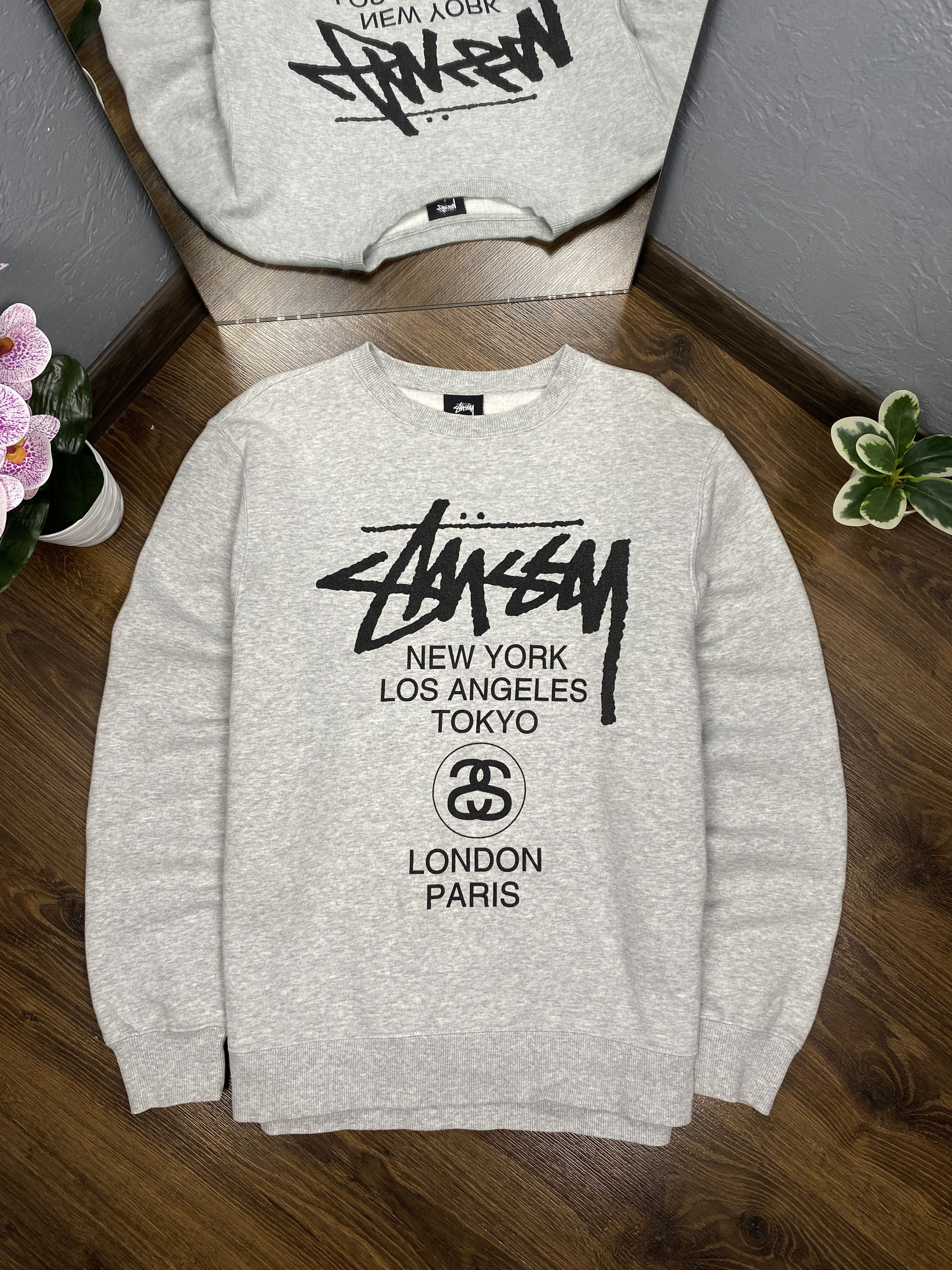 Stussy × Vintage Stussy mens crew neck sweatshirt Size US S / EU 44-46 / 1 - 1 Thumbnail
