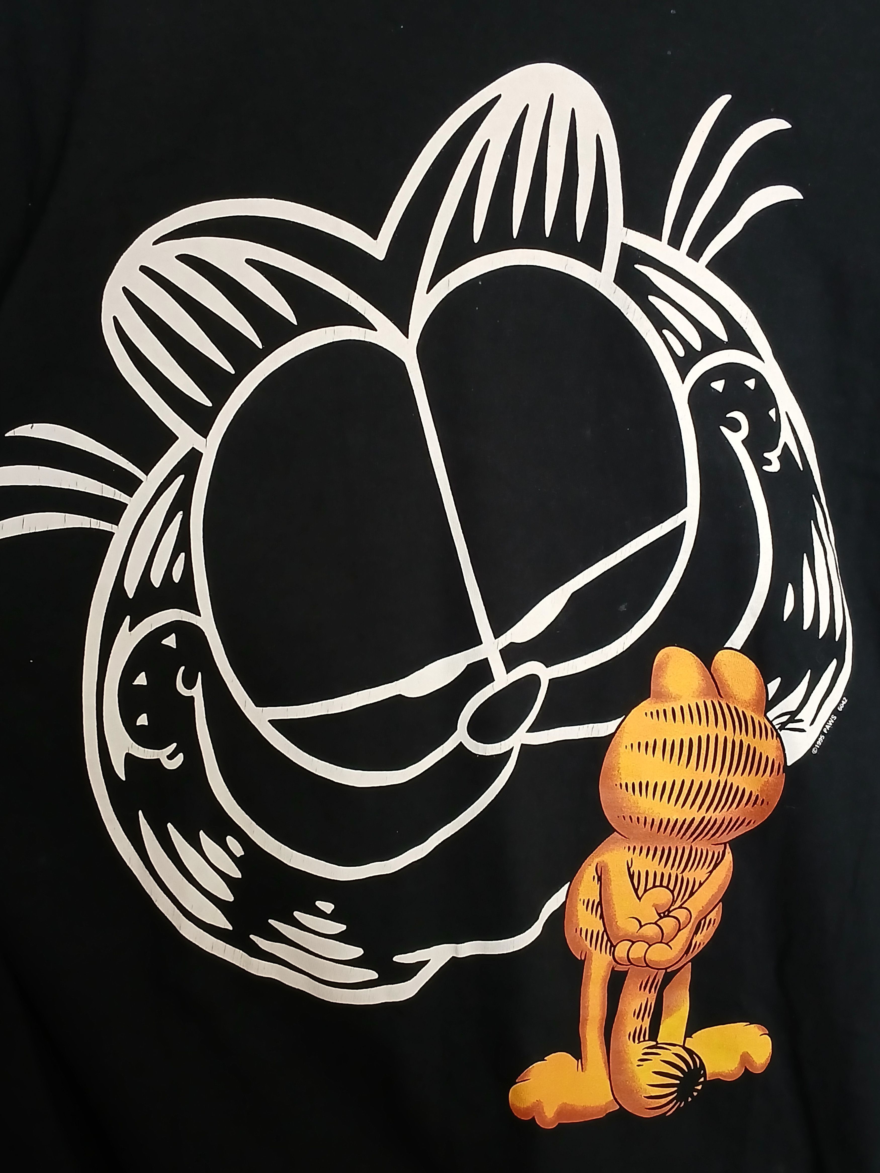 Cartoon Network × Vintage Vintage 1995 Garfield Single Stitch T-Shirt Size US XL / EU 56 / 4 - 3 Thumbnail