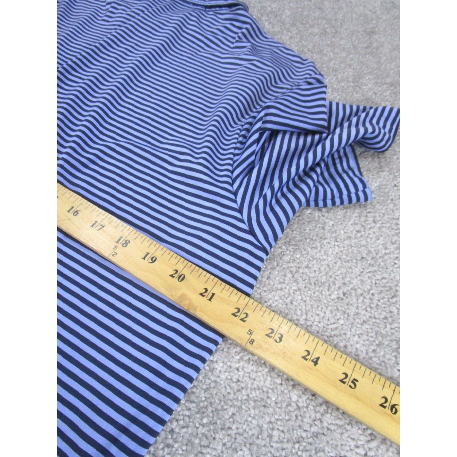 RLX Ralph Lauren VINTAGE RLX Ralph Lauren Polo Shirt Mens Large Blue Striped Gold Performance Polo Adult Large Blue Stripes Mens Size US L / EU 52-54 / 3 - 7 Thumbnail