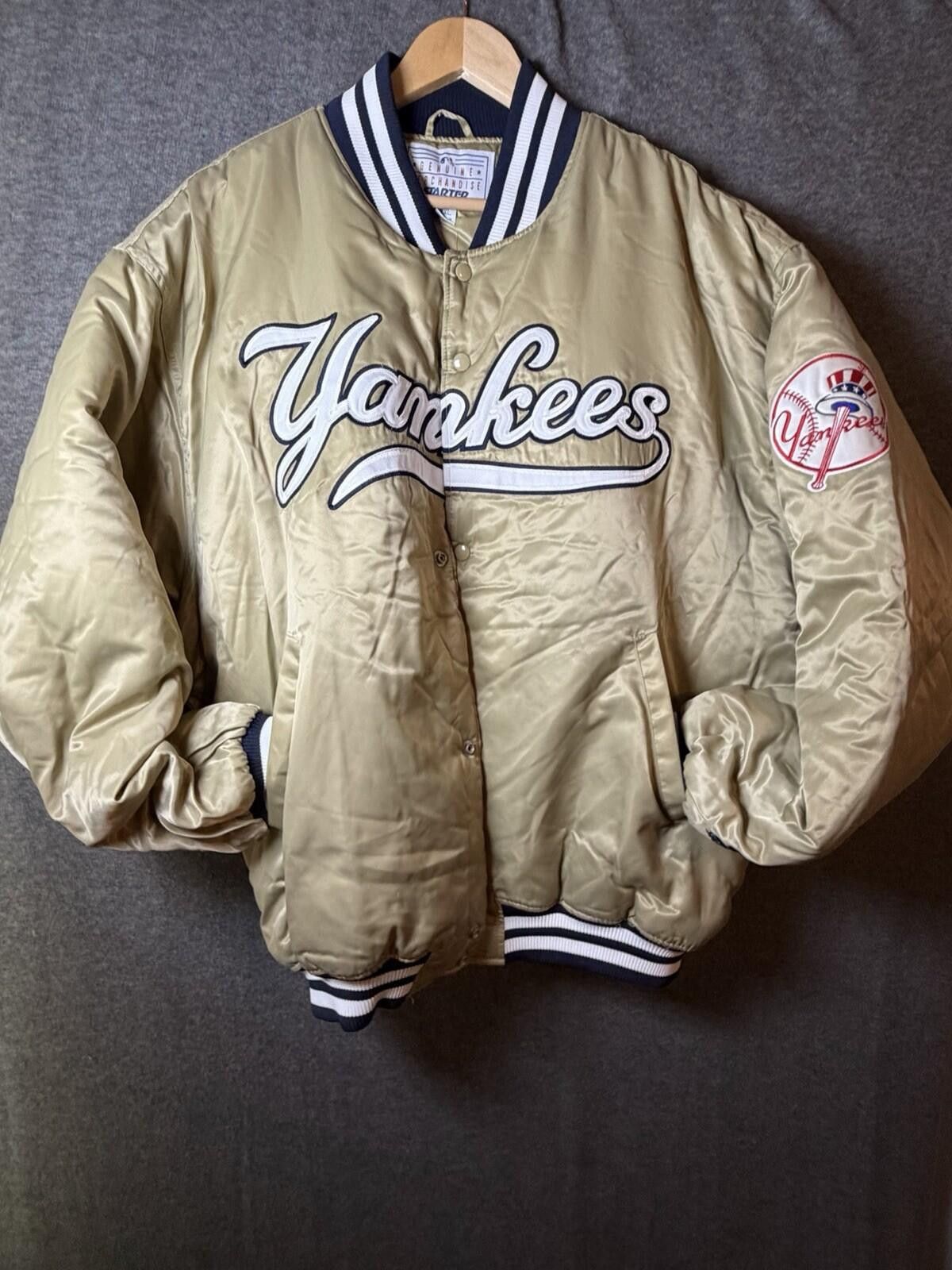 Starter Vintage STARTER New York Yankees Jacket 2XL Champagne New Size ONE SIZE - 2 Thumbnail