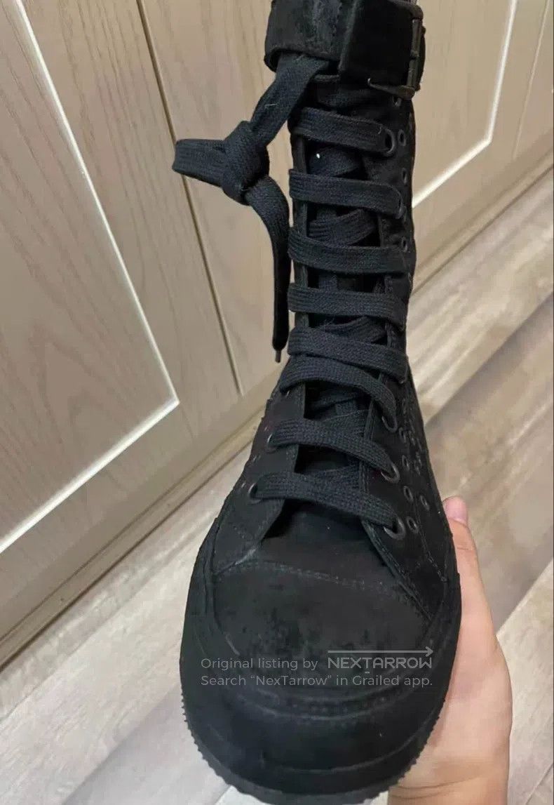 Ann Demeulemeester Ann Demeulemeester 41 Ann Demeulemeeste black leather panel Size US 8 / EU 41 - 2 Thumbnail