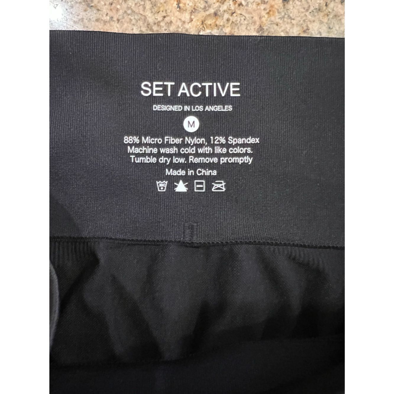 Other SET ACTIVE Black Seamless Leggings – Size M – NWOT Size 24" / US 00 / IT 34 - 4 Thumbnail
