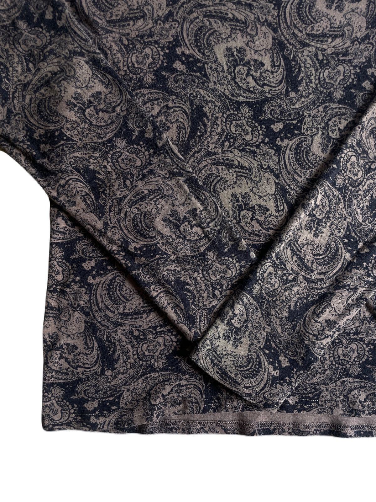 If Six Was Nine 2000s SHELLAC Japanese archive Paisley Wave Long Sleeve Tee Size US S / EU 44-46 / 1 - 6 Thumbnail