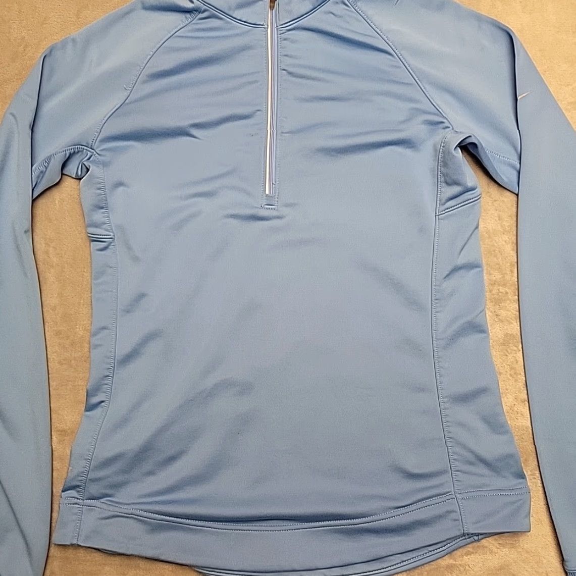 Nike Nike Hoodie Womens M Blue Dri Fit Quarter Zip Athletic Running Activewear Clothing Size M / US 6-8 / IT 42-44 - 2 Thumbnail