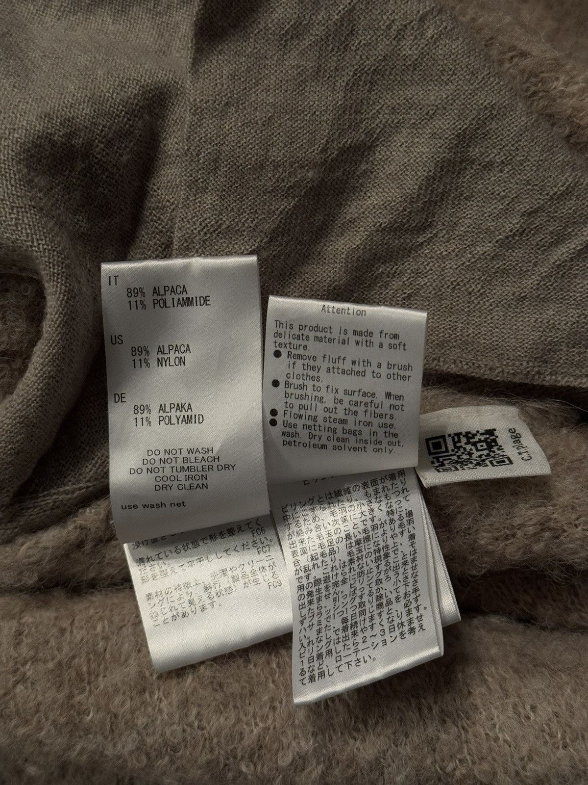 Hysteric Glamour × Japanese Brand C.T. plage avant garde fuzzy alpaca blend hooded cardigan Size S / US 4 / IT 40 - 8 Thumbnail