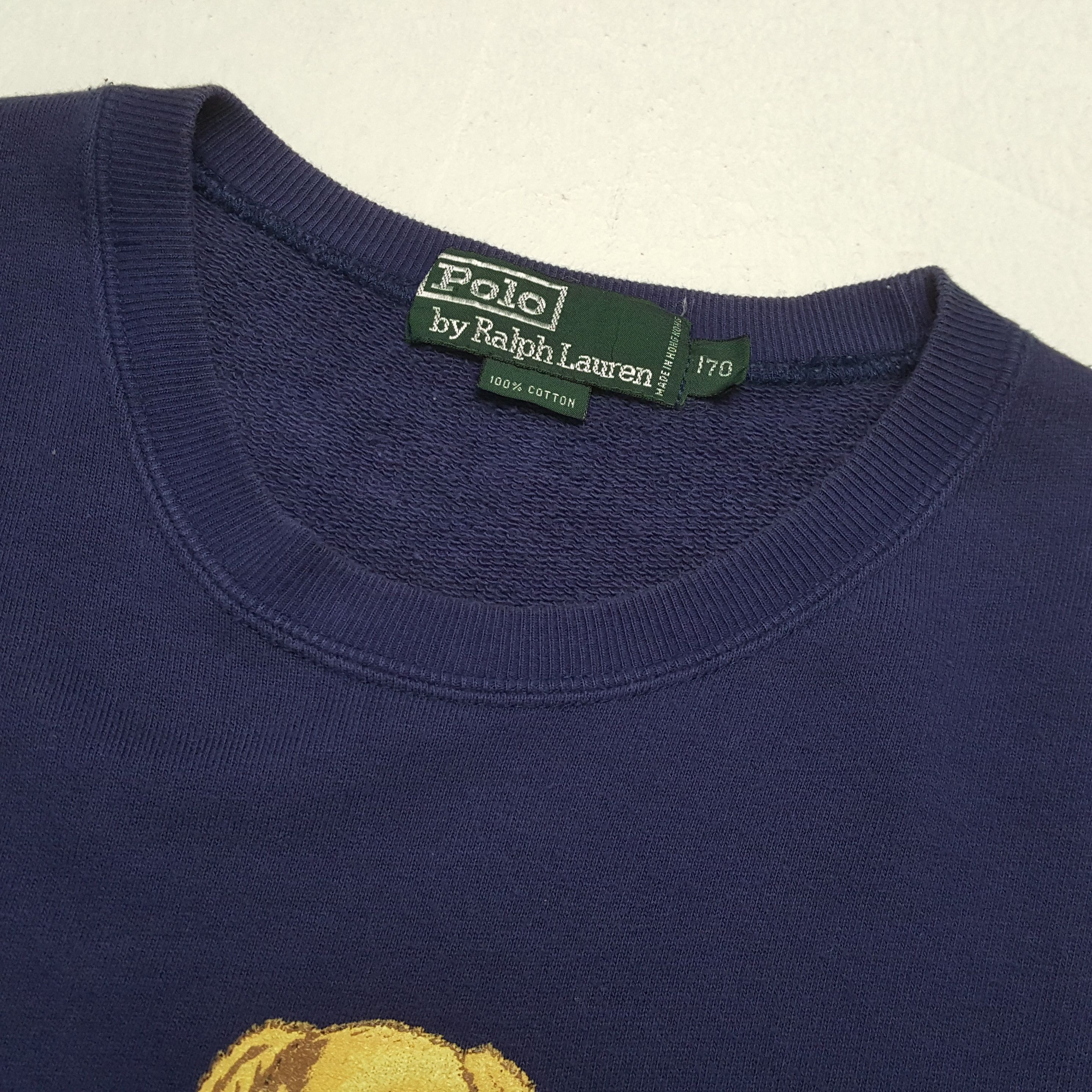 Polo Ralph Lauren × Vintage Vintage POLO BEAR by RALPH LAUREN Fashion Brand Sweatshirts Size US M / EU 48-50 / 2 - 10 Thumbnail