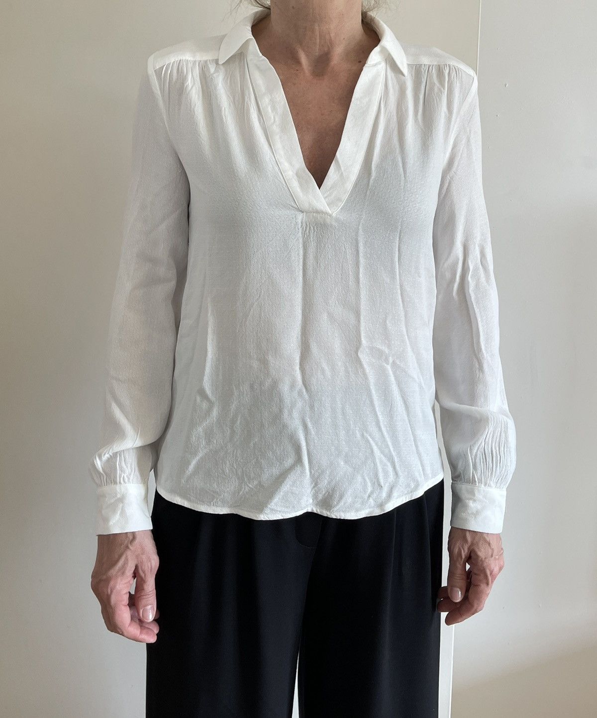 s.Oliver White Blouse by S.Oliver Brand New Size XXS / US 00 / IT 34 - 2 Thumbnail