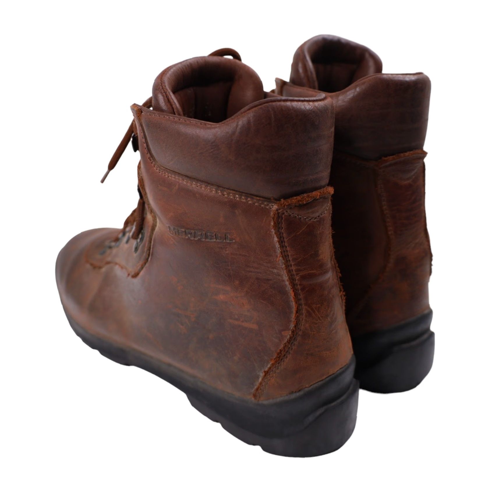 Merrell VINTAGE Merrell Boots Mens 11 Leather Mountaineering Italian Made Brown Boots Mens 11 Leather Mountaineering Brown Merrell Combat Boot Mens 11 Size US 11 / EU 44 - 4 Thumbnail