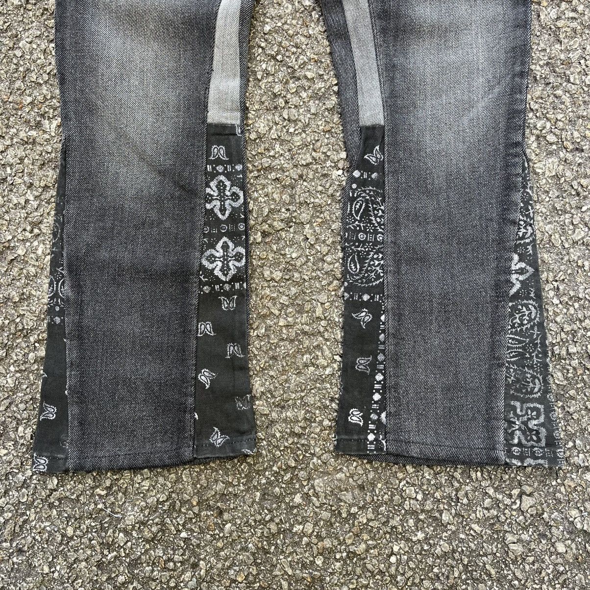 MNML MNML Flare Black Denim Jeans Size US 28 / EU 44 - 2 Thumbnail