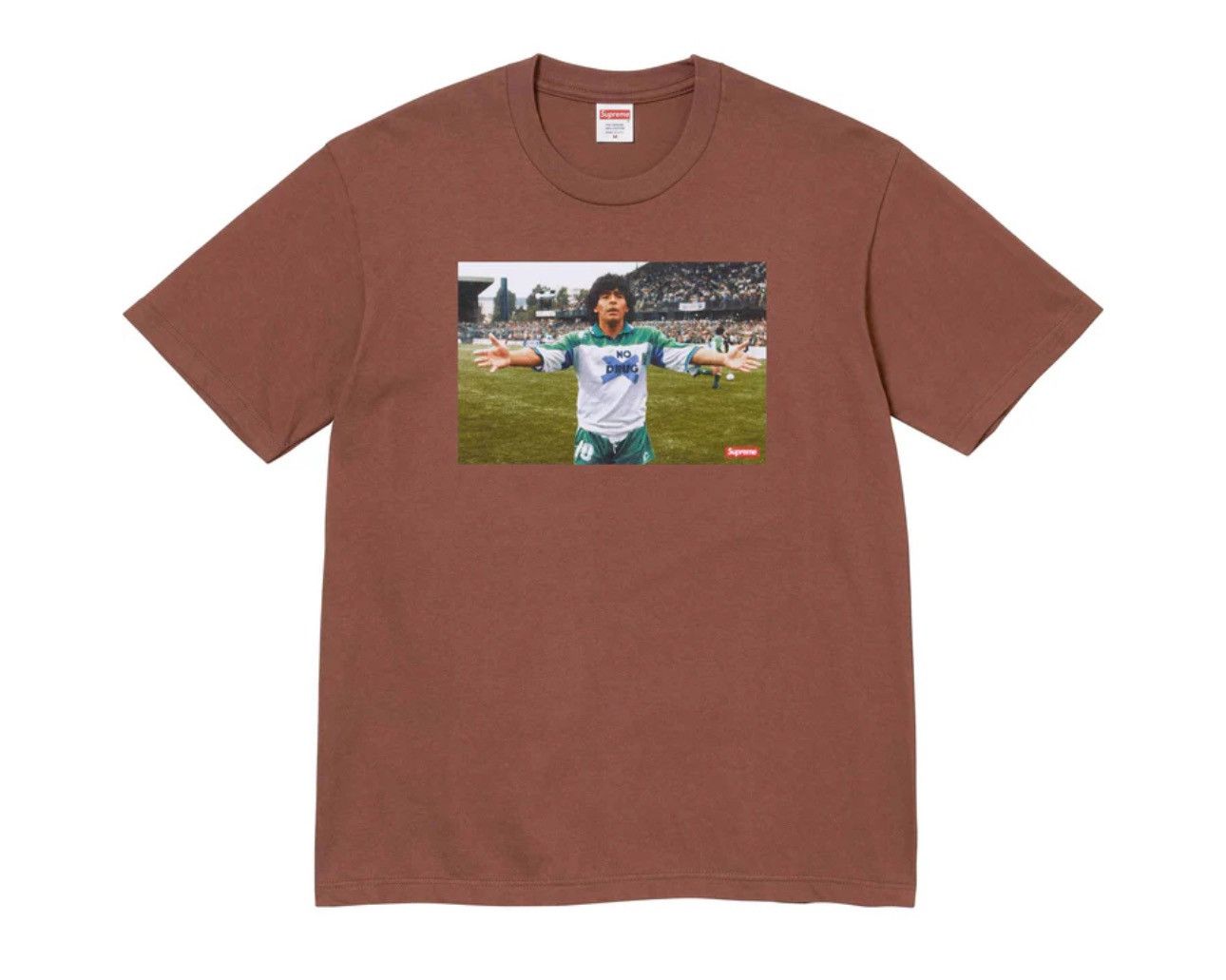 image of Supreme Maradona Tee in Brown, Men's (Size 2XL)