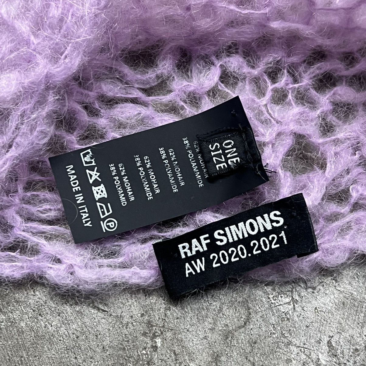 Raf Simons Raf Simmons Mohair Balaclava AW20 Size ONE SIZE - 3 Thumbnail