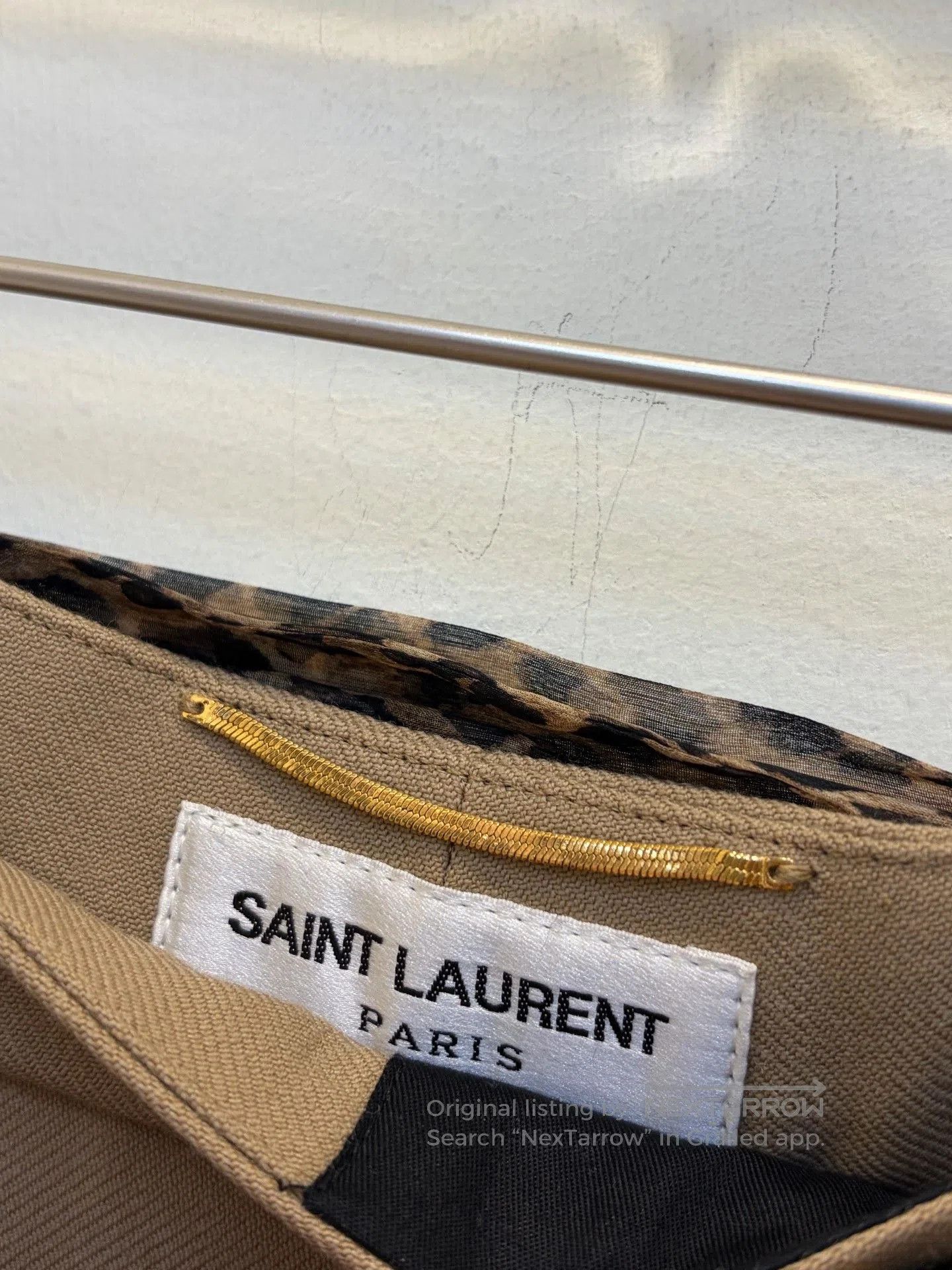 Saint Laurent Paris Saint Laurent Women's Wool Casual Pants. Size 35" - 4 Thumbnail