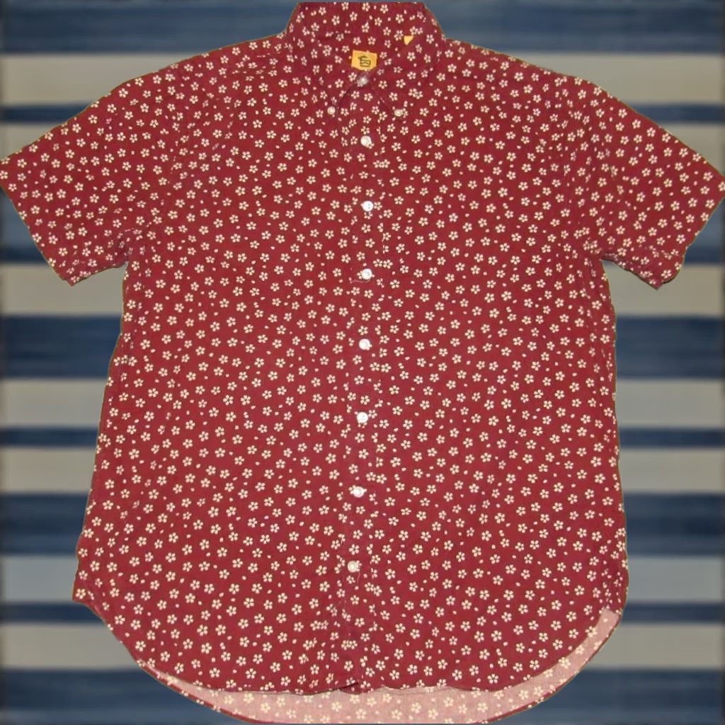 Vintage ELK HEAD Red Printed Short Sleeve Button Down Shirt Large L Mens Size US L / EU 52-54 / 3 - 1 Thumbnail