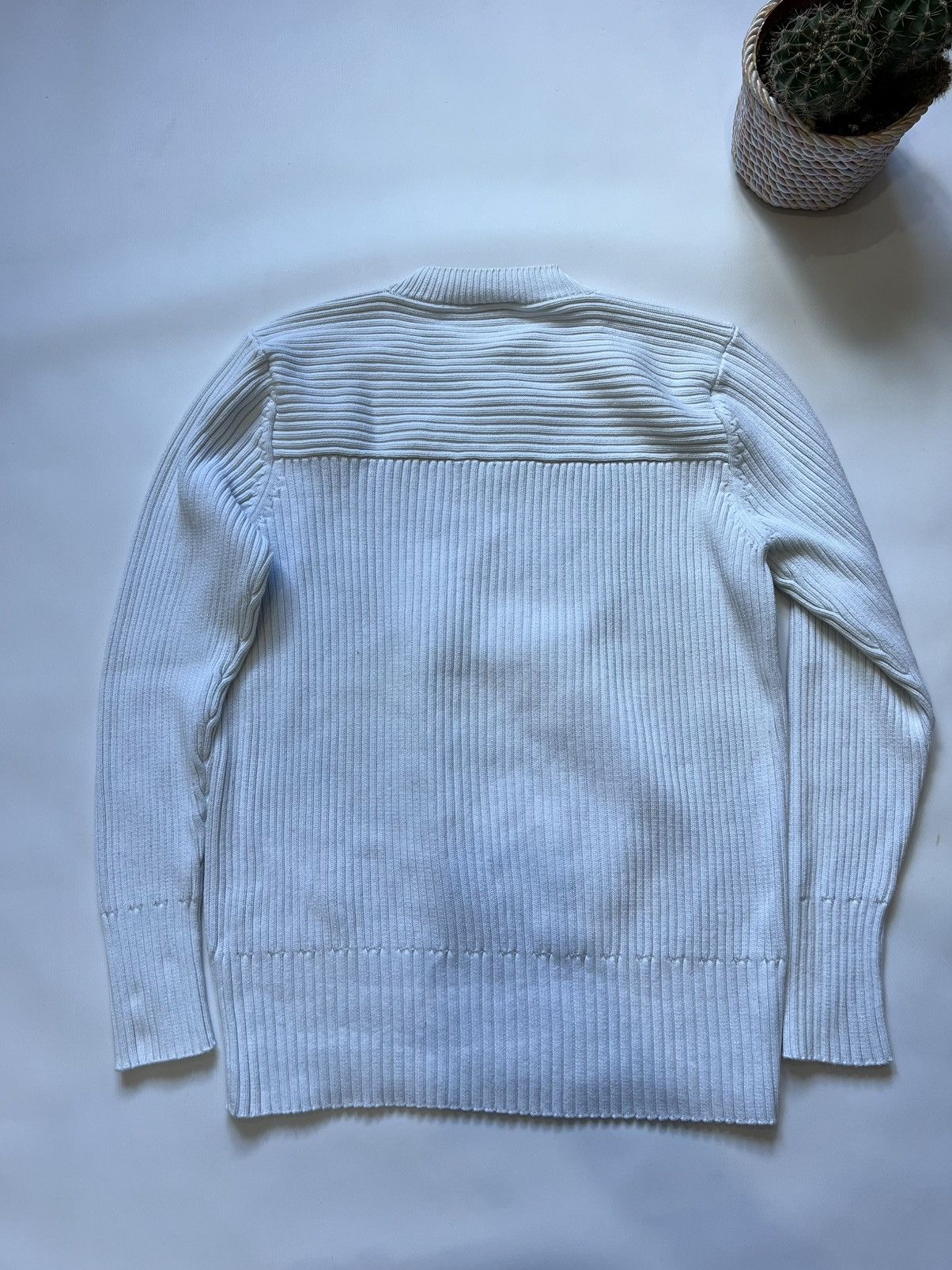 G-Star G Star Raw White Sweater Rubbed Basic Classic Size US L / EU 52-54 / 3 - 8 Thumbnail